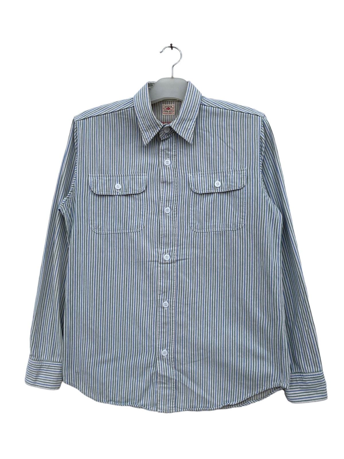 Sugar Cane Vintage Sugar Cane Stripe Shirt Size US M / EU 48-50 / 2 - 1 Thumbnail