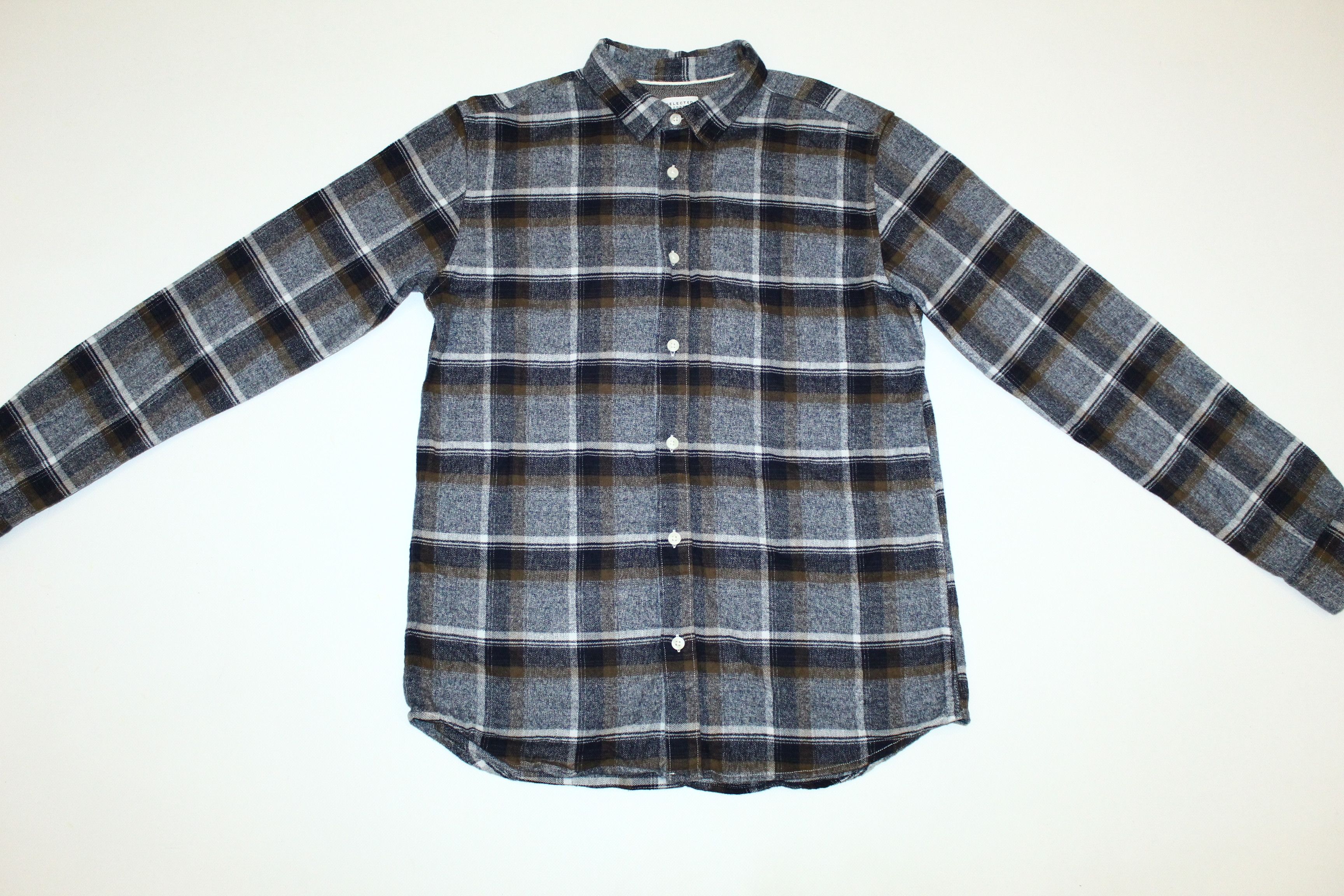 Flannel Selected Homme Double Check Flannel Shirt Size US M / EU 48-50 / 2 - 2 Thumbnail