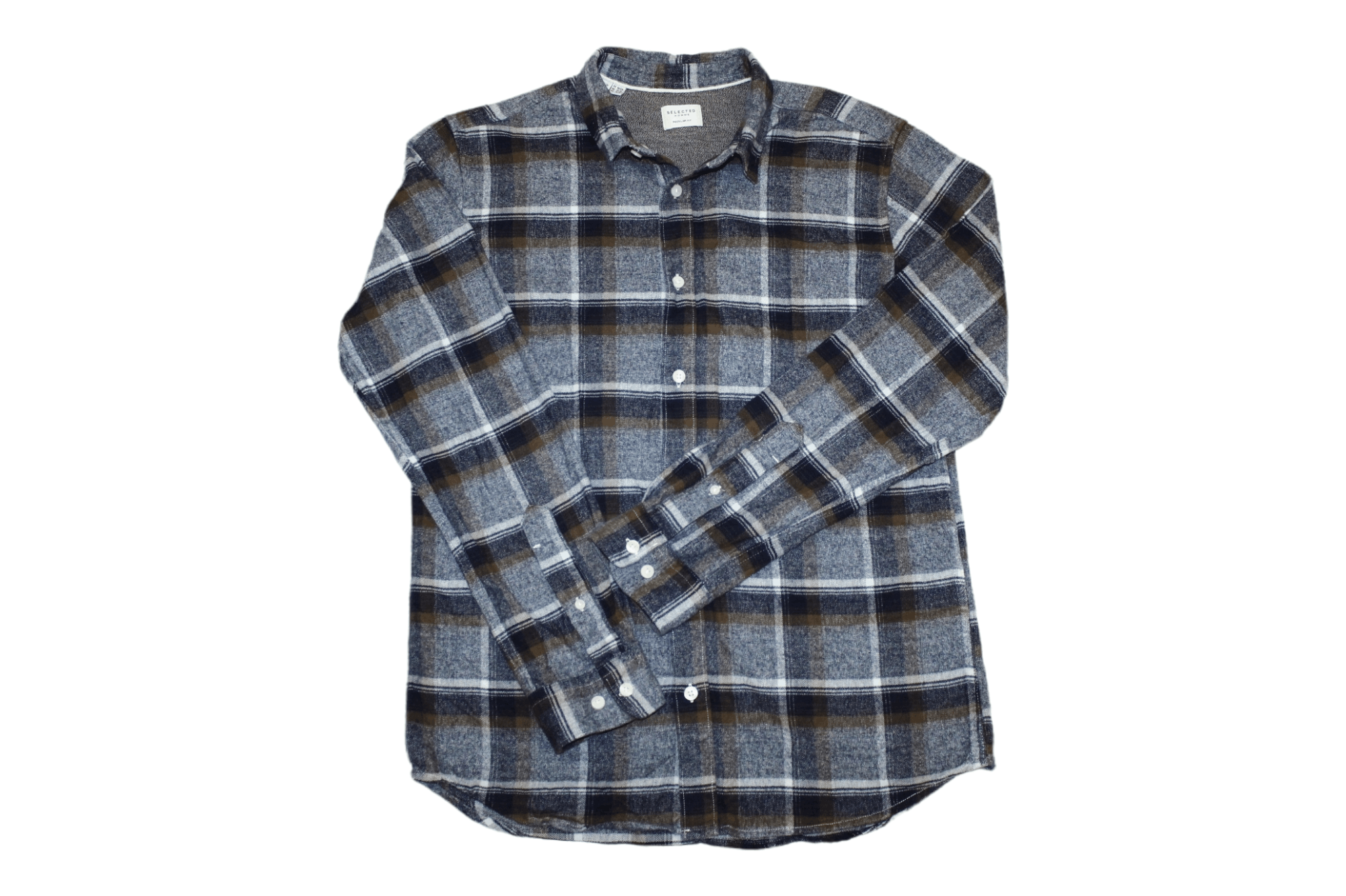 Flannel Selected Homme Double Check Flannel Shirt Size US M / EU 48-50 / 2 - 1 Thumbnail