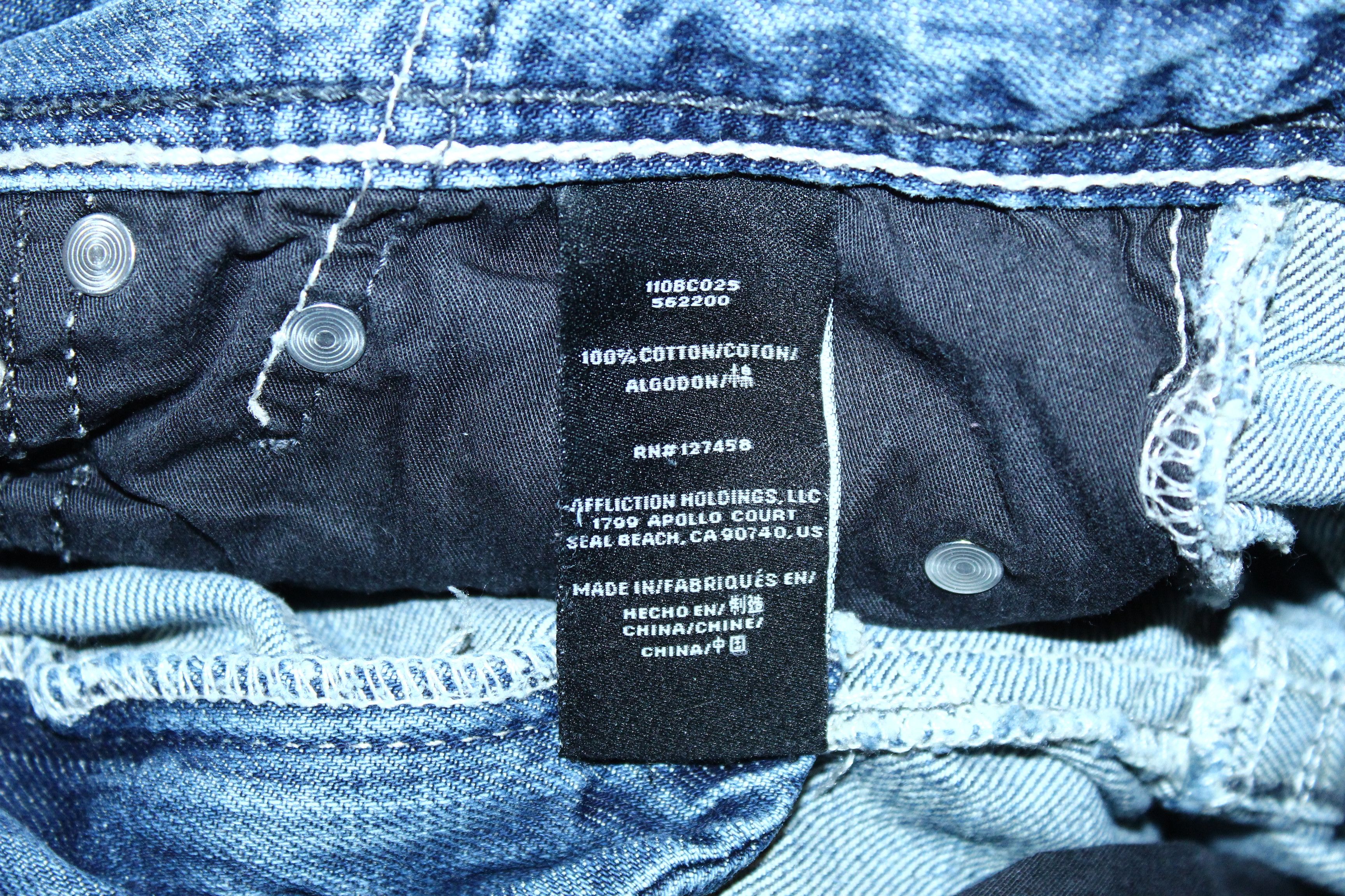 Affliction 💥VTG💥 Affliction Cooper Relaxed Boot Cut 3D Wash Jeans. Size US 34 / EU 50 - 8 Thumbnail