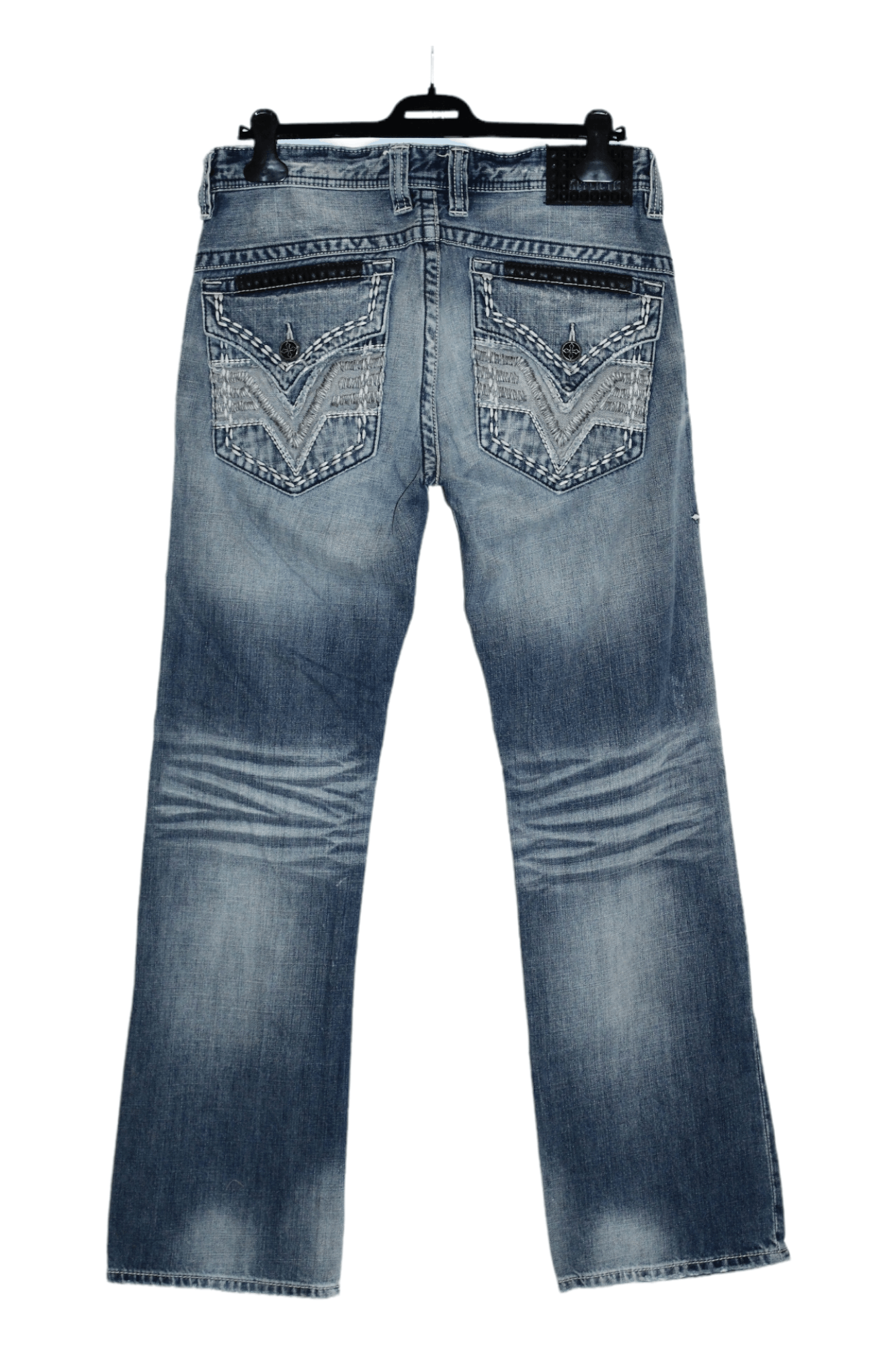 Affliction 💥VTG💥 Affliction Cooper Relaxed Boot Cut 3D Wash Jeans. Size US 34 / EU 50 - 2 Thumbnail
