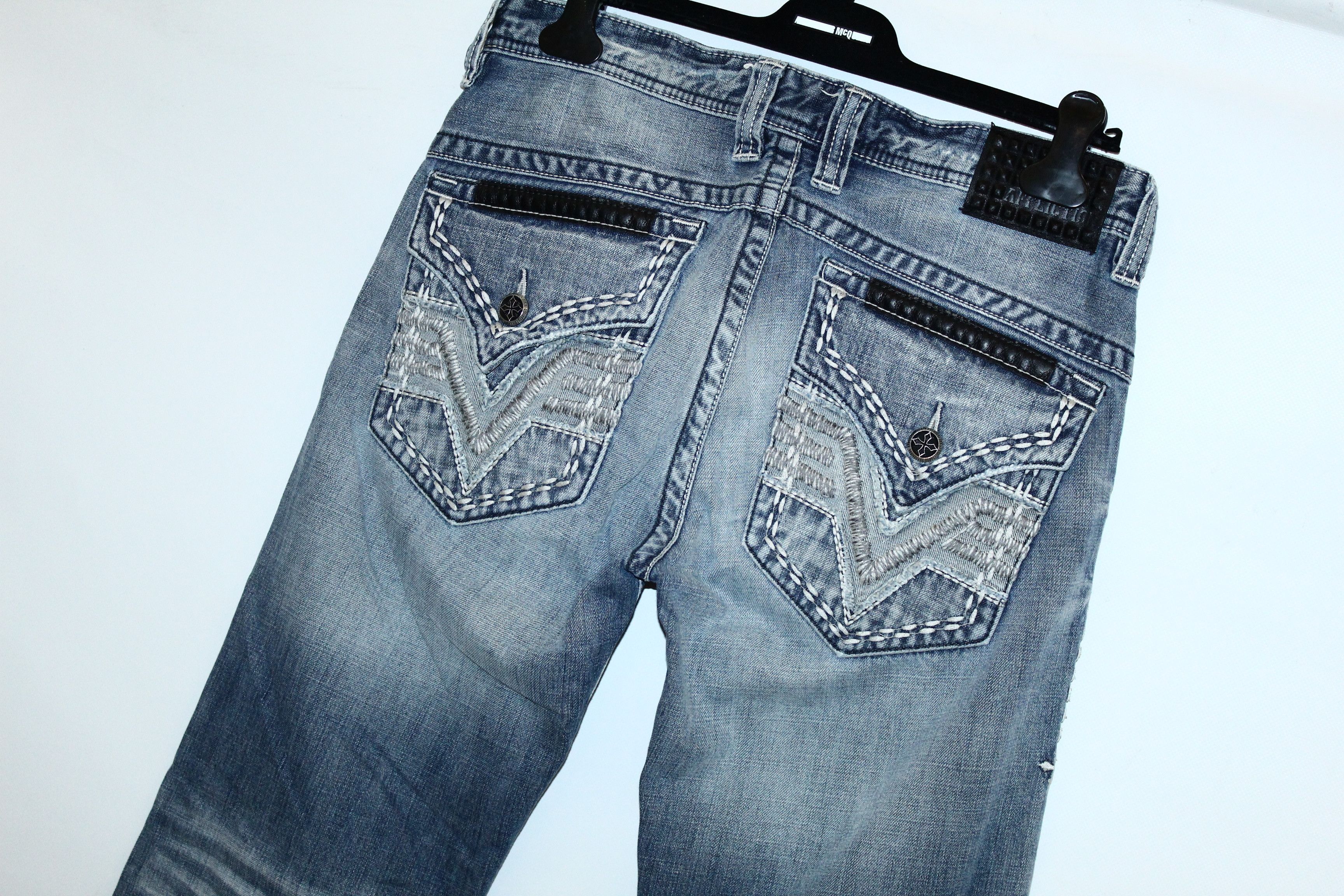 Affliction 💥VTG💥 Affliction Cooper Relaxed Boot Cut 3D Wash Jeans. Size US 34 / EU 50 - 6 Thumbnail