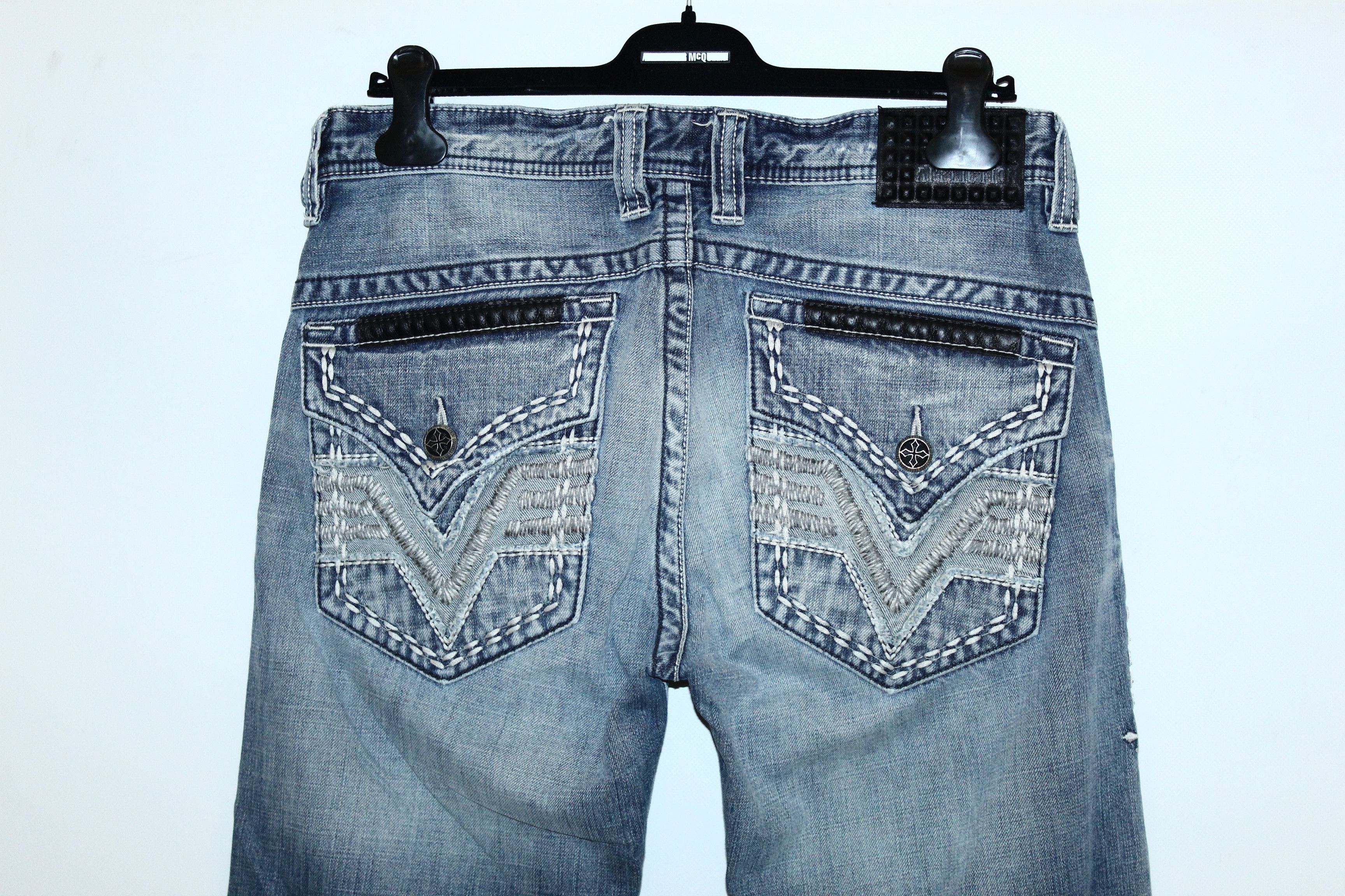 Affliction 💥VTG💥 Affliction Cooper Relaxed Boot Cut 3D Wash Jeans. Size US 34 / EU 50 - 5 Thumbnail