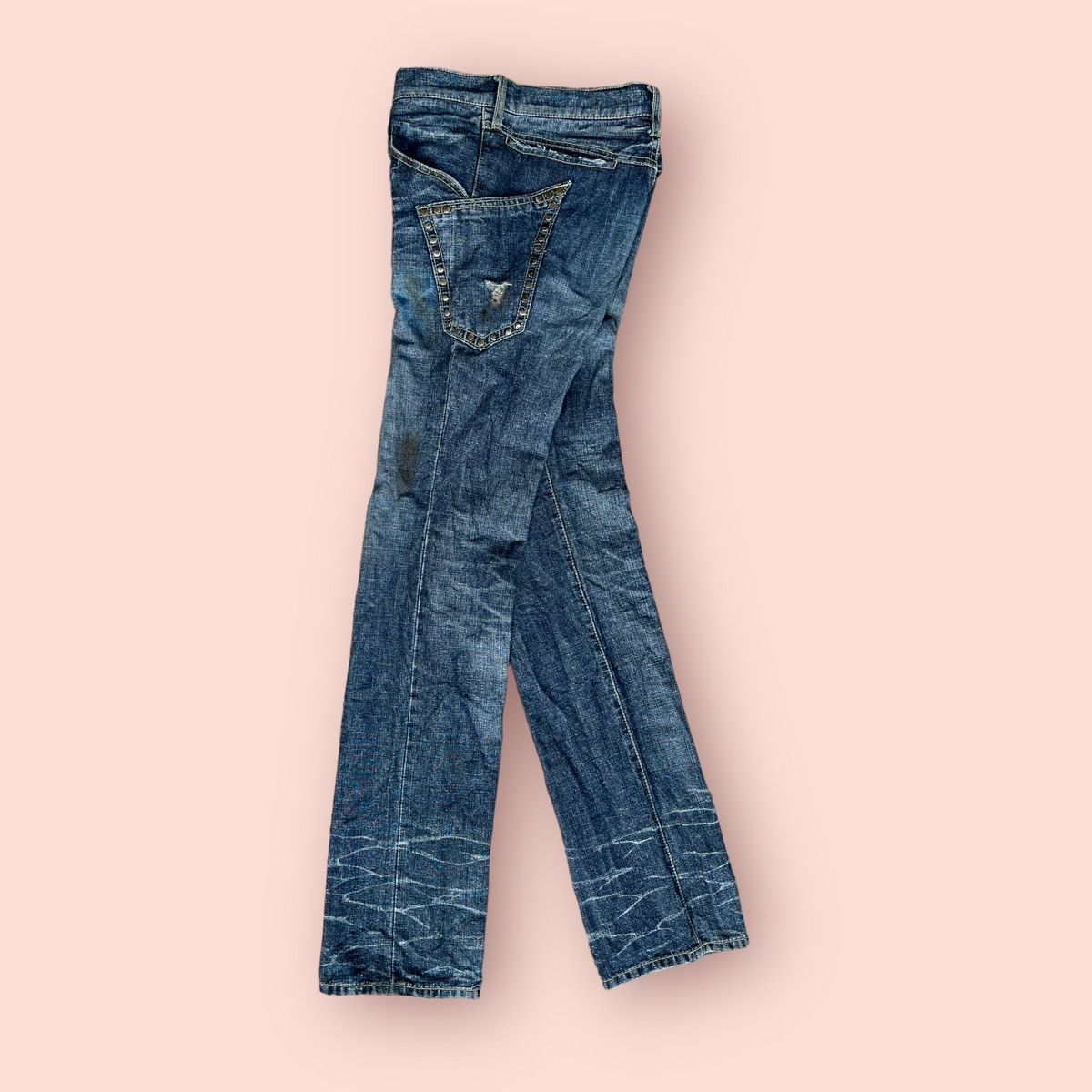 14th Addiction × ABAHOUSE VINTAGE ABAHOUSE HEMP STUDDED POCKETS DENIM Size US 30 / EU 46 - 5 Thumbnail
