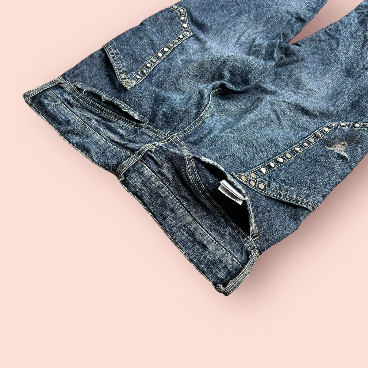 14th Addiction × ABAHOUSE VINTAGE ABAHOUSE HEMP STUDDED POCKETS DENIM Size US 30 / EU 46 - 19 Thumbnail