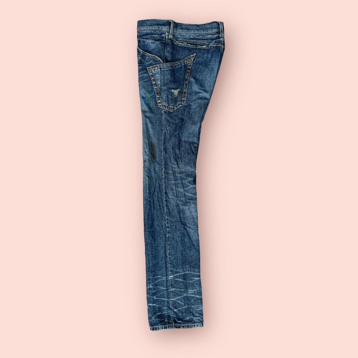 14th Addiction × ABAHOUSE VINTAGE ABAHOUSE HEMP STUDDED POCKETS DENIM Size US 30 / EU 46 - 7 Thumbnail