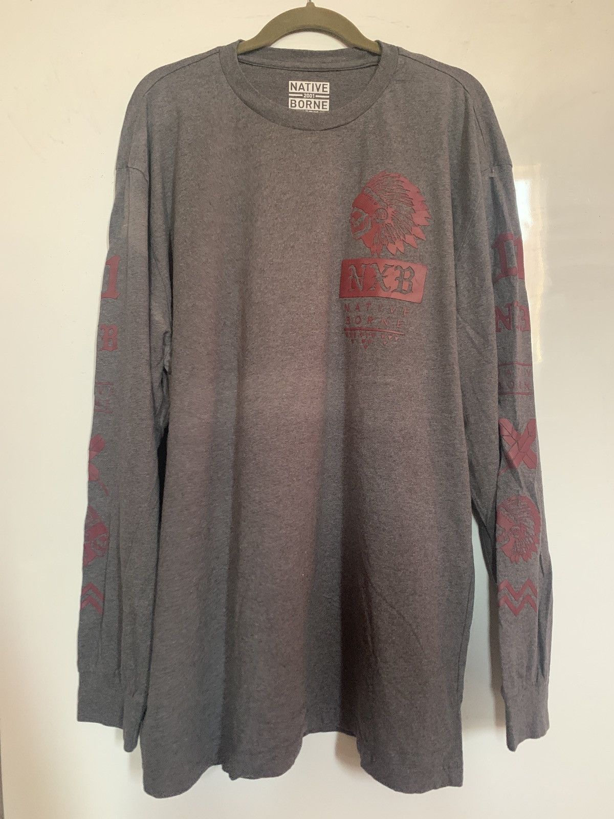 image of Vintage Native Borne Vd 11 in Grey, Men's (Size 2XL)