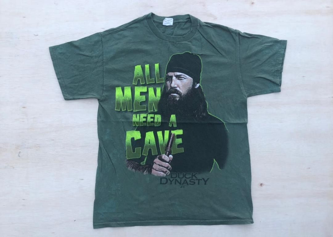 Vintage vintage tee All Men Need A Cave A24 Size US M / EU 48-50 / 2 - 1 Thumbnail