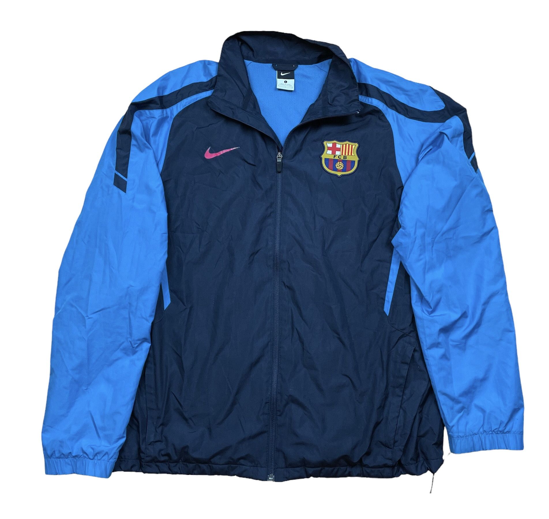 Nike Vintage Nike Barcelona Football Soccer Jacket Windbreaker Size US L / EU 52-54 / 3 - 1 Thumbnail