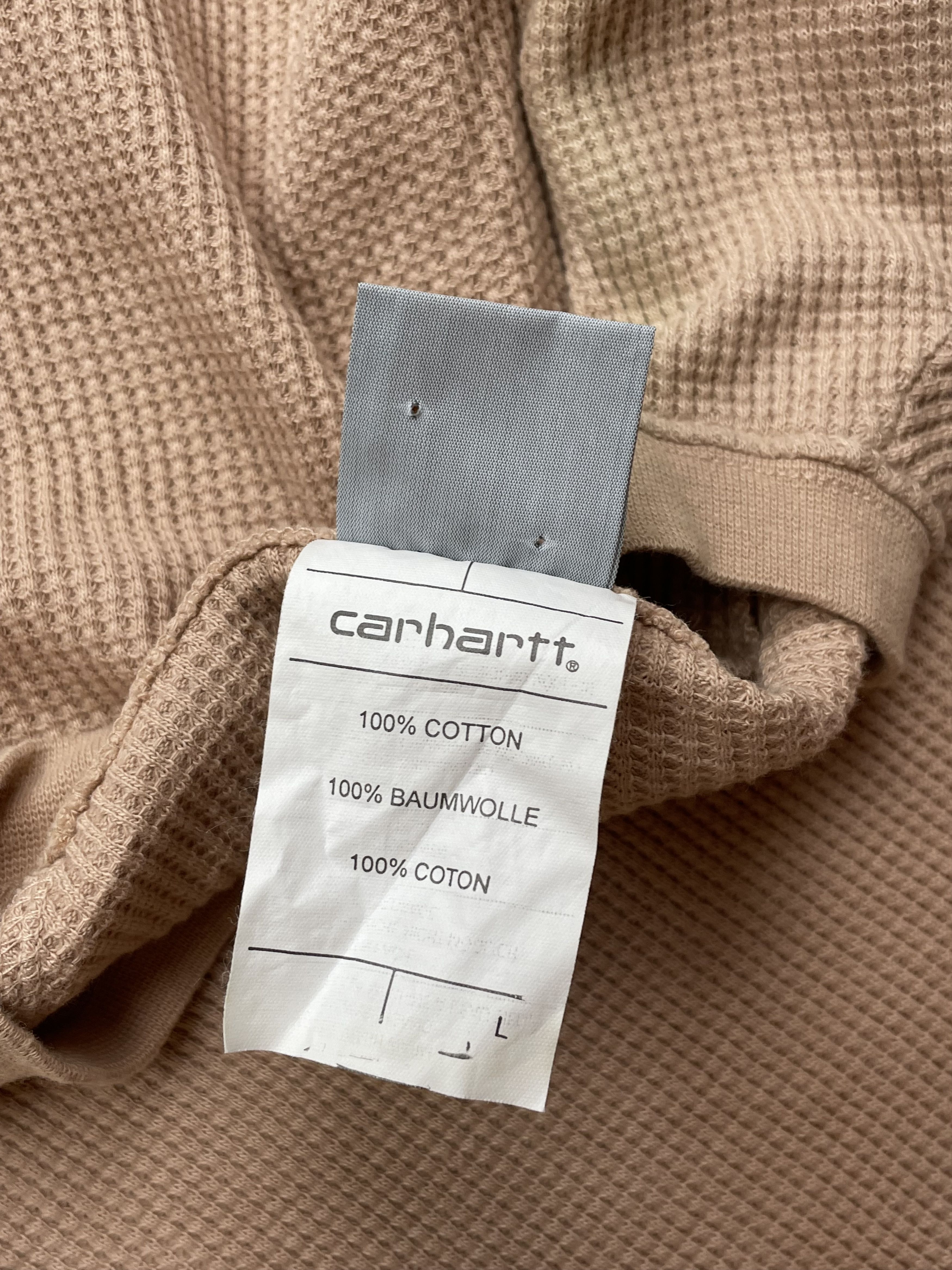 Carhartt × Vintage Carhartt Long Sleeve Jersey Sweatshirt Rare Y2K Hype Drill Size US L / EU 52-54 / 3 - 6 Thumbnail