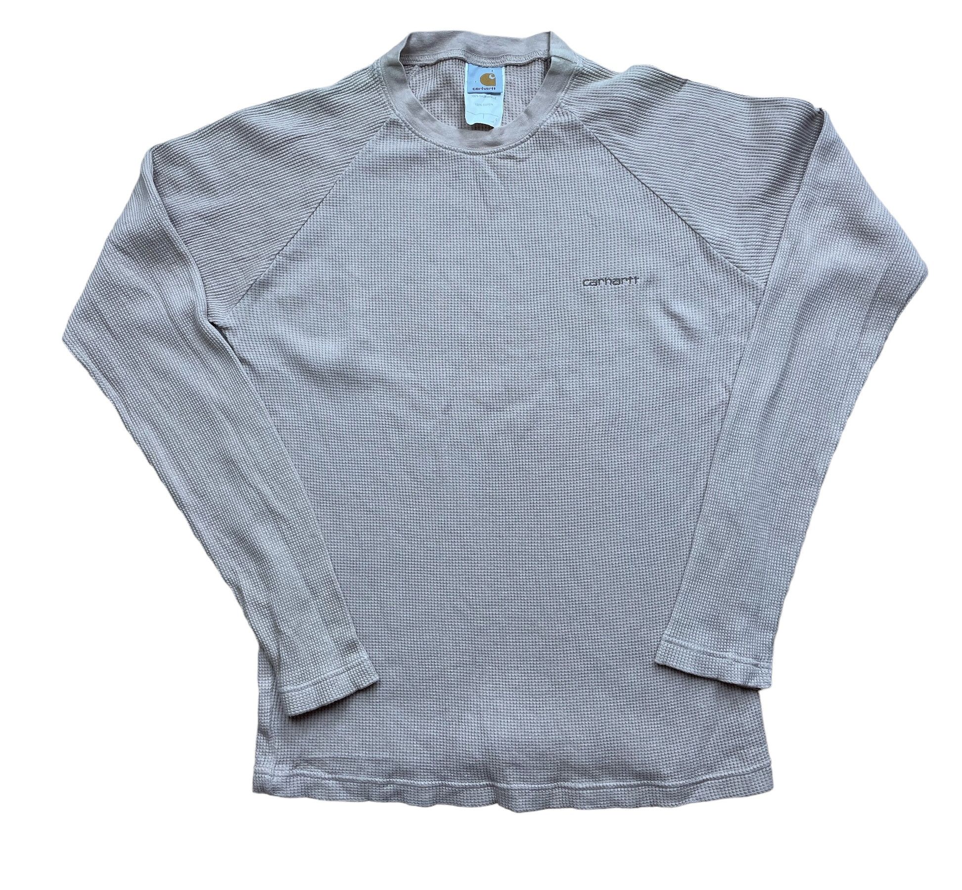 Carhartt × Vintage Carhartt Long Sleeve Jersey Sweatshirt Rare Y2K Hype Drill Size US L / EU 52-54 / 3 - 1 Thumbnail