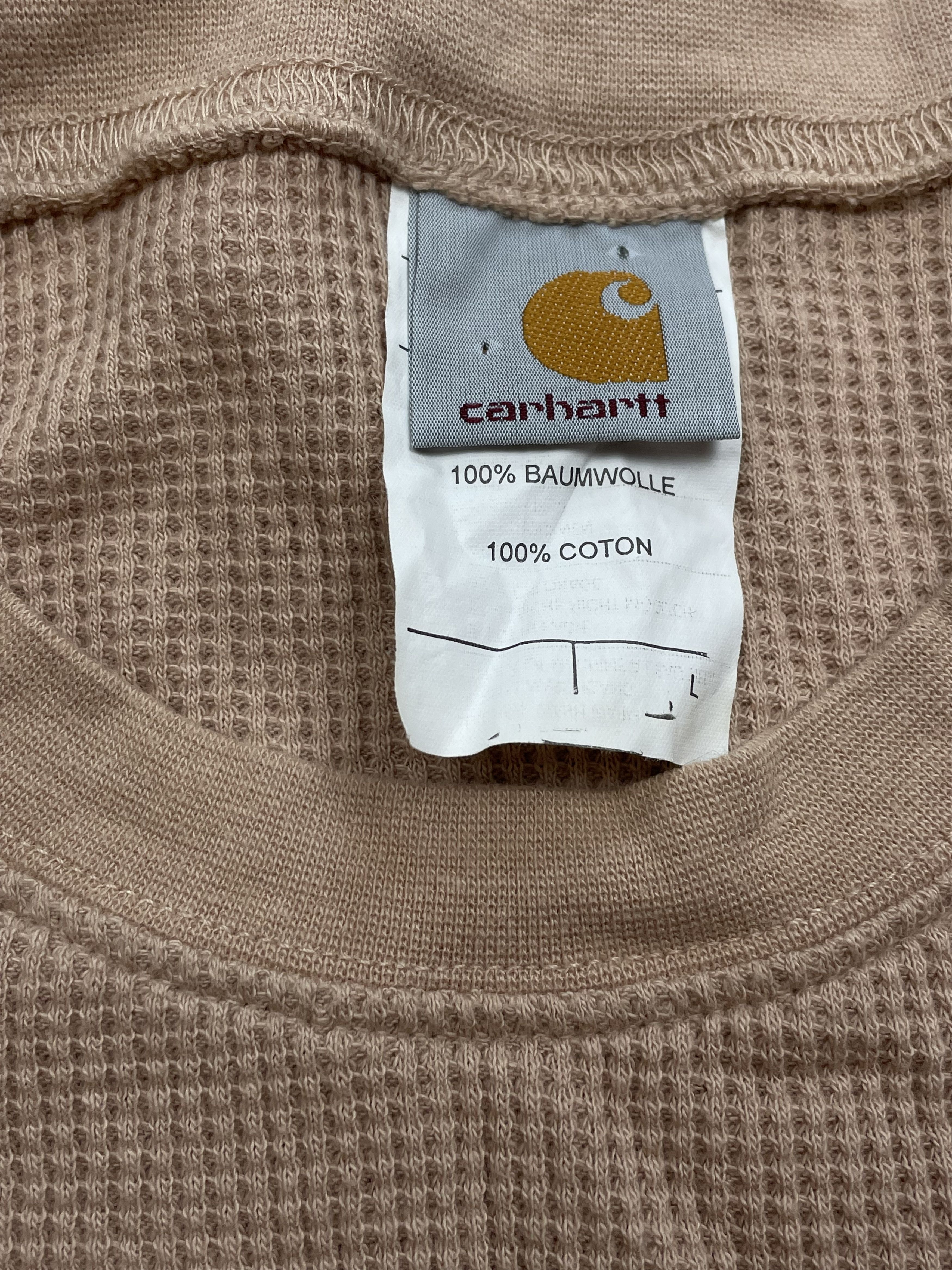 Carhartt × Vintage Carhartt Long Sleeve Jersey Sweatshirt Rare Y2K Hype Drill Size US L / EU 52-54 / 3 - 4 Thumbnail