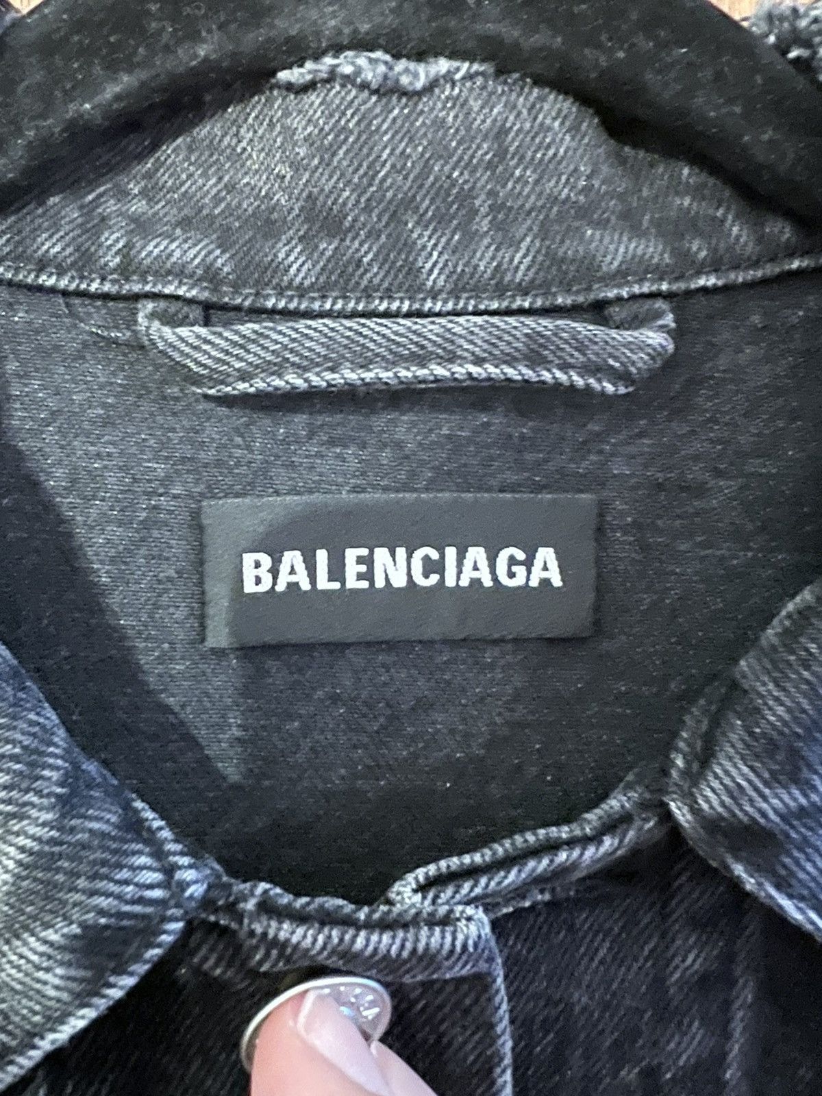 Balenciaga *CAMPAIGN* LEAF DENIM JACKET Size US M / EU 48-50 / 2 - 3 Thumbnail