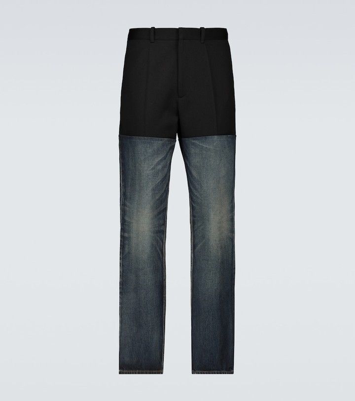 Balenciaga *RARE* Balenciaga Contrast paneled jeans Size US 32 / EU 48 - 1 Thumbnail