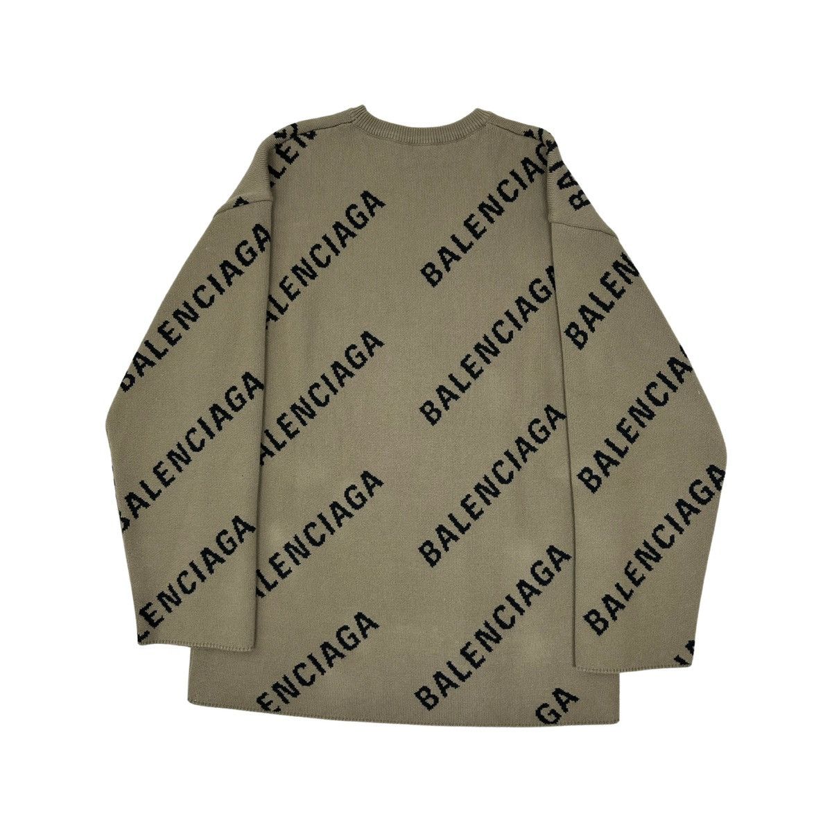 Balenciaga Balenciaga All Over Logo Crewneck Size US S / EU 44-46 / 1 - 2 Thumbnail