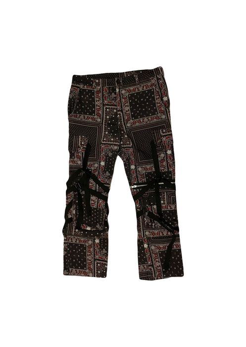 Rogic Rogic - Black & Red Paisley Cargo Pants | Grailed