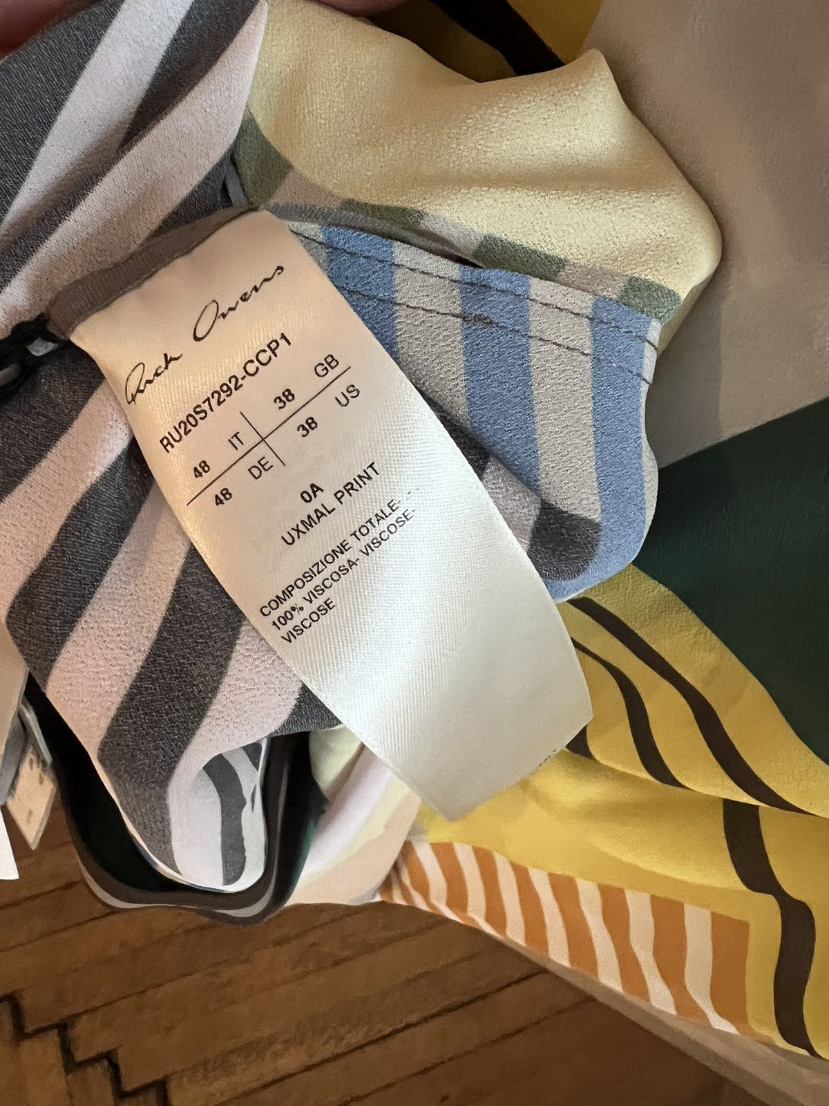 Rick Owens *RARE* SS20 Tecuatl UXMAL GOLF SHIRT Size US M / EU 48-50 / 2 - 7 Thumbnail