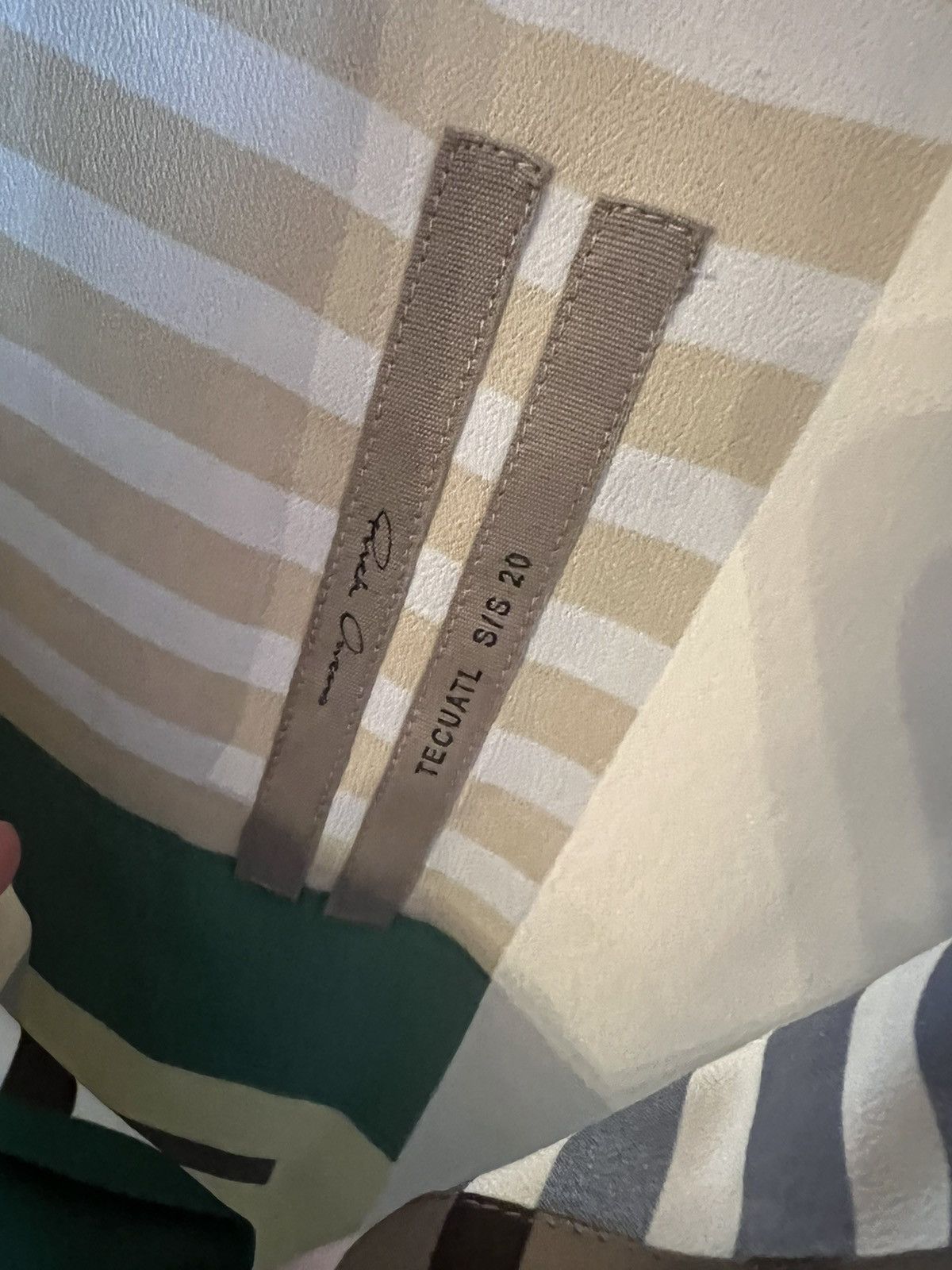 Rick Owens *RARE* SS20 Tecuatl UXMAL GOLF SHIRT Size US M / EU 48-50 / 2 - 3 Thumbnail
