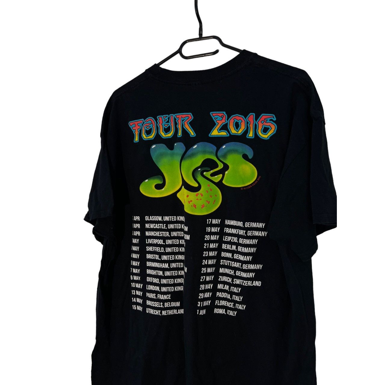 Vintage Roger dean tour 2016 t-shirt retro tee 90s black Size US M / EU 48-50 / 2 - 6 Thumbnail