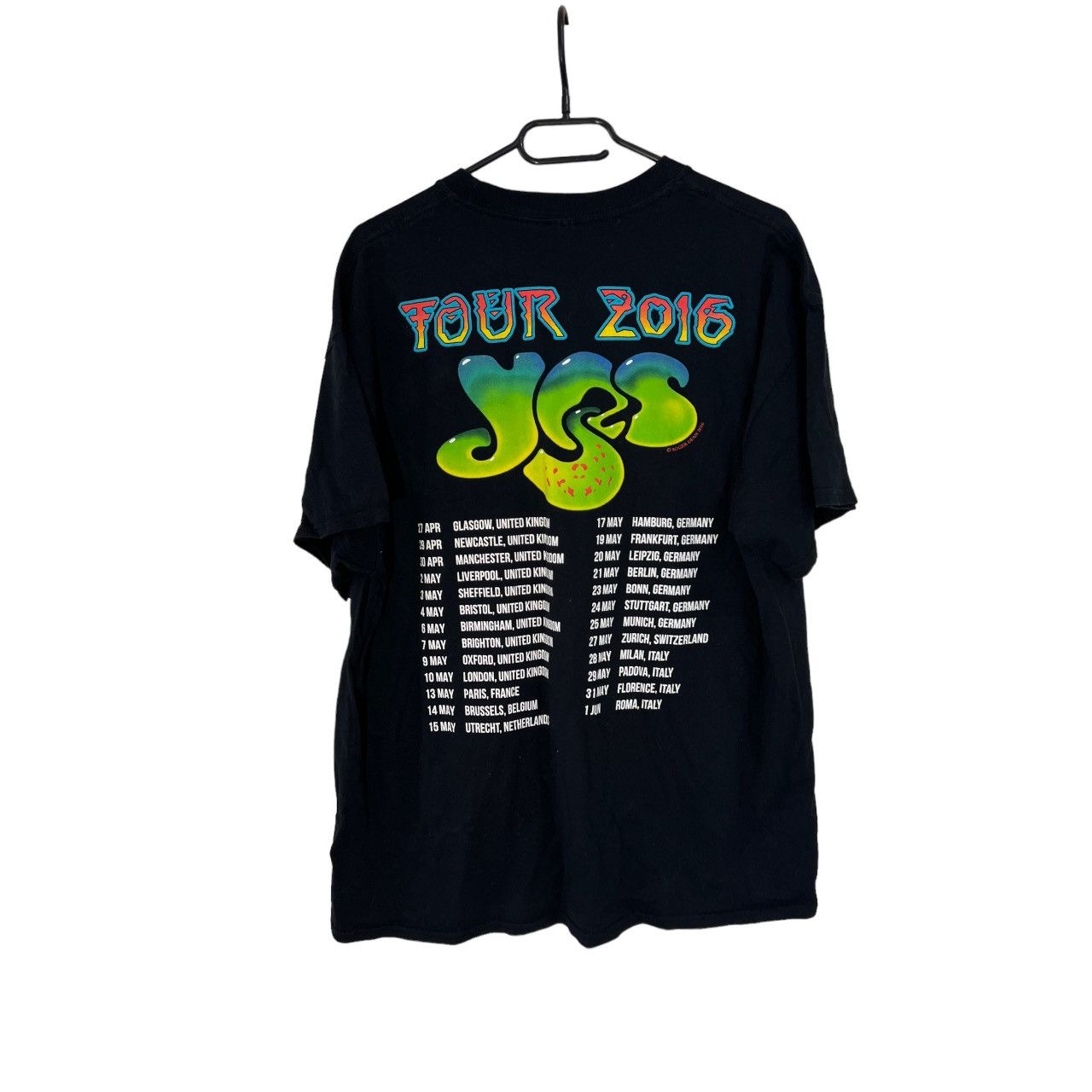 Vintage Roger dean tour 2016 t-shirt retro tee 90s black Size US M / EU 48-50 / 2 - 4 Thumbnail