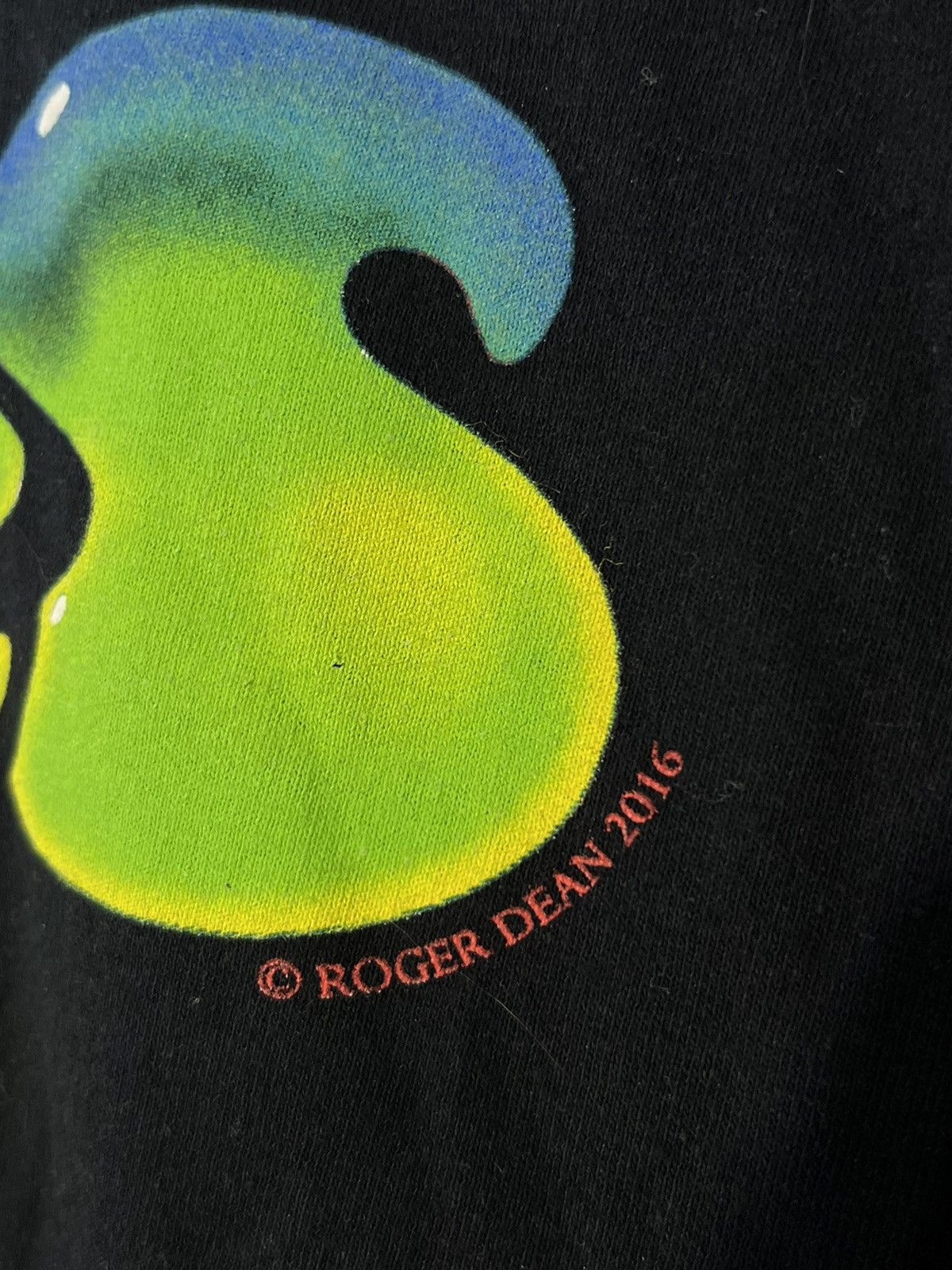 Vintage Roger dean tour 2016 t-shirt retro tee 90s black Size US M / EU 48-50 / 2 - 8 Thumbnail