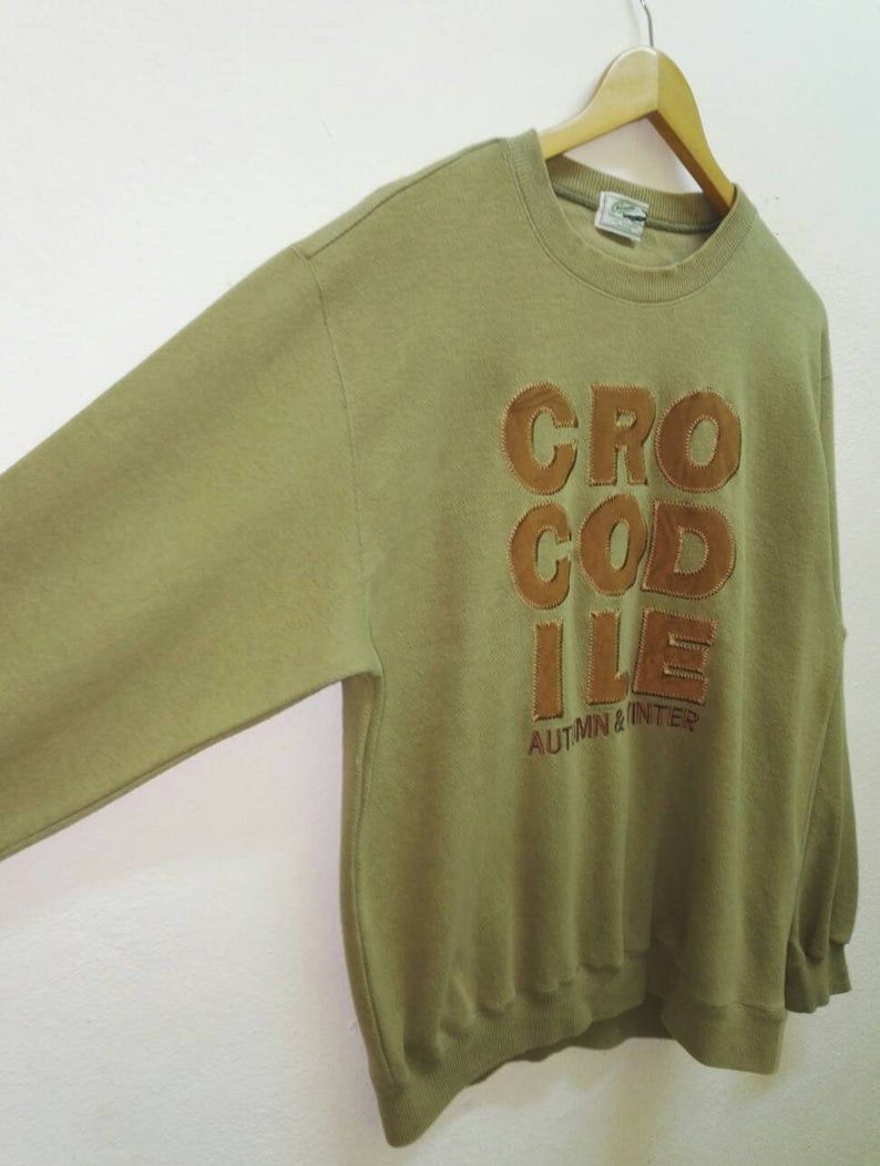 Japanese Brand Vintage Sweatshirt Crocodile Crewneck Embroidered Big Logo Size US L / EU 52-54 / 3 - 3 Thumbnail