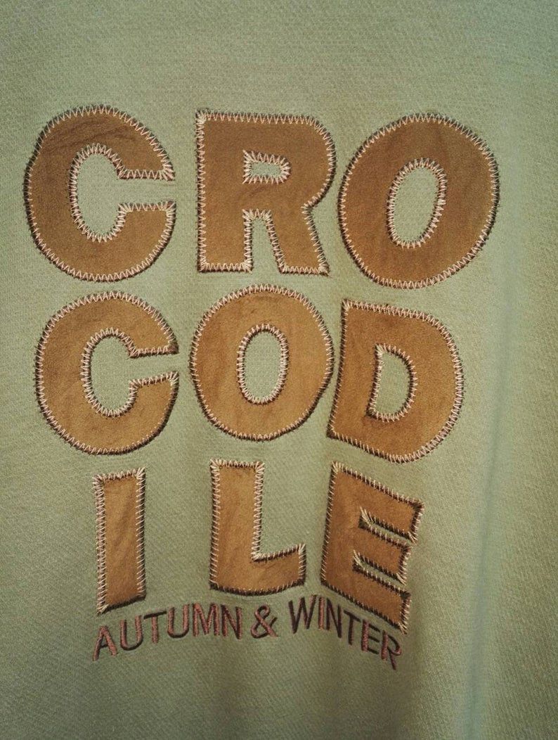 Japanese Brand Vintage Sweatshirt Crocodile Crewneck Embroidered Big Logo Size US L / EU 52-54 / 3 - 2 Thumbnail