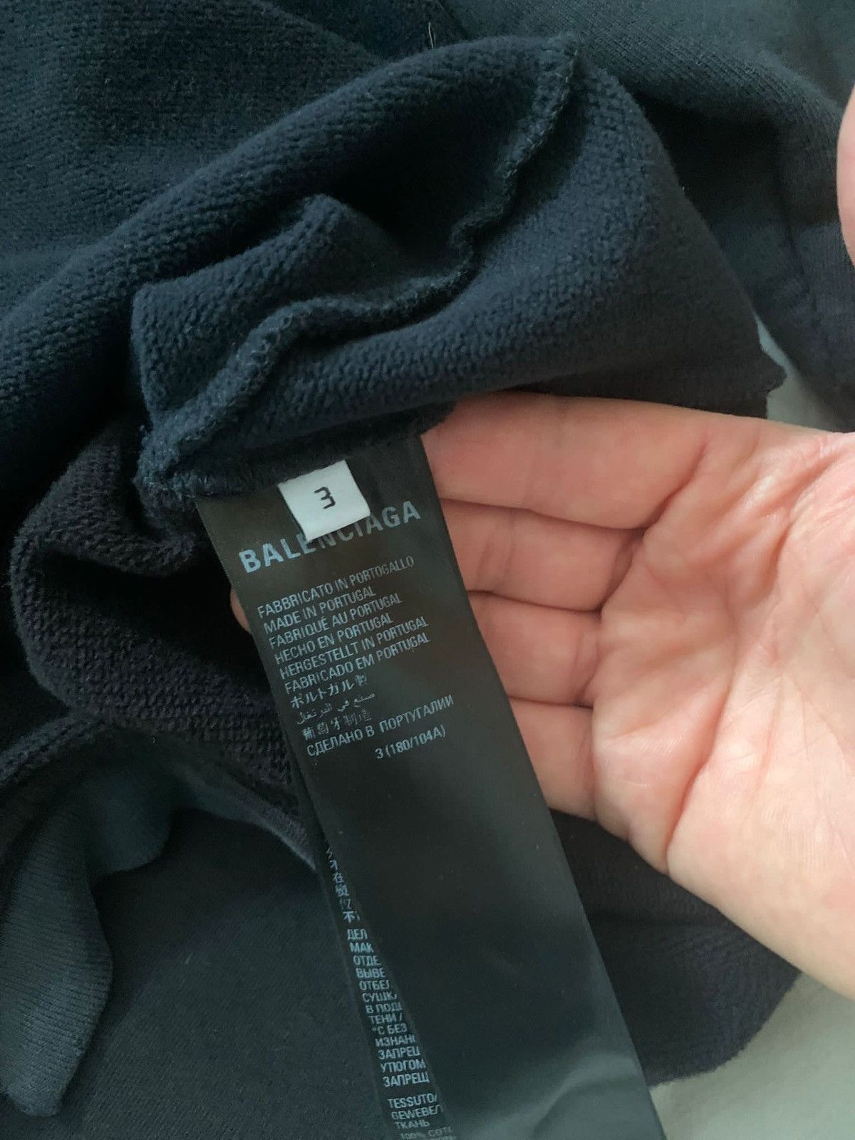 Balenciaga *RARE* Balenciaga Upside Down Hoodie Size US L / EU 52-54 / 3 - 9 Thumbnail