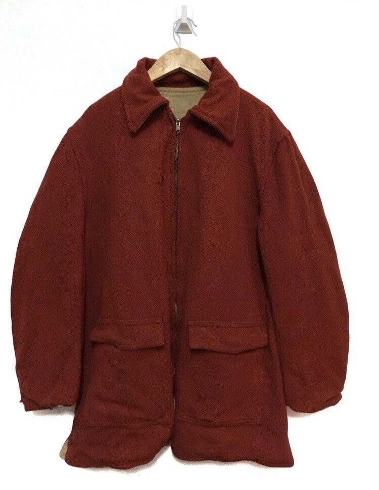 Vintage 🔥super rare🔥50s-60s reversible wool jacket conmar zip Size US S / EU 44-46 / 1 - 1 Thumbnail