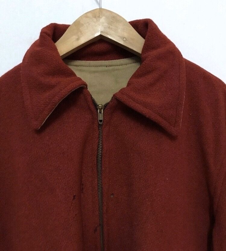 Vintage 🔥super rare🔥50s-60s reversible wool jacket conmar zip Size US S / EU 44-46 / 1 - 2 Thumbnail