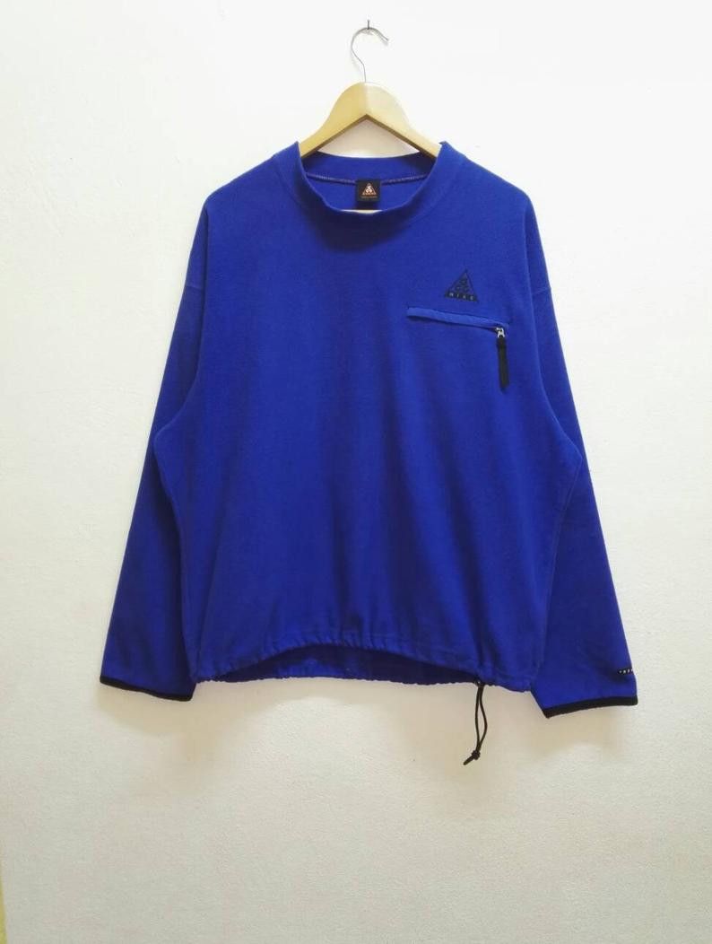 Nike Vintage 90s NIKE ACG Fleece Embroidered Logo(Code 12) Size US XL / EU 56 / 4 - 1 Thumbnail