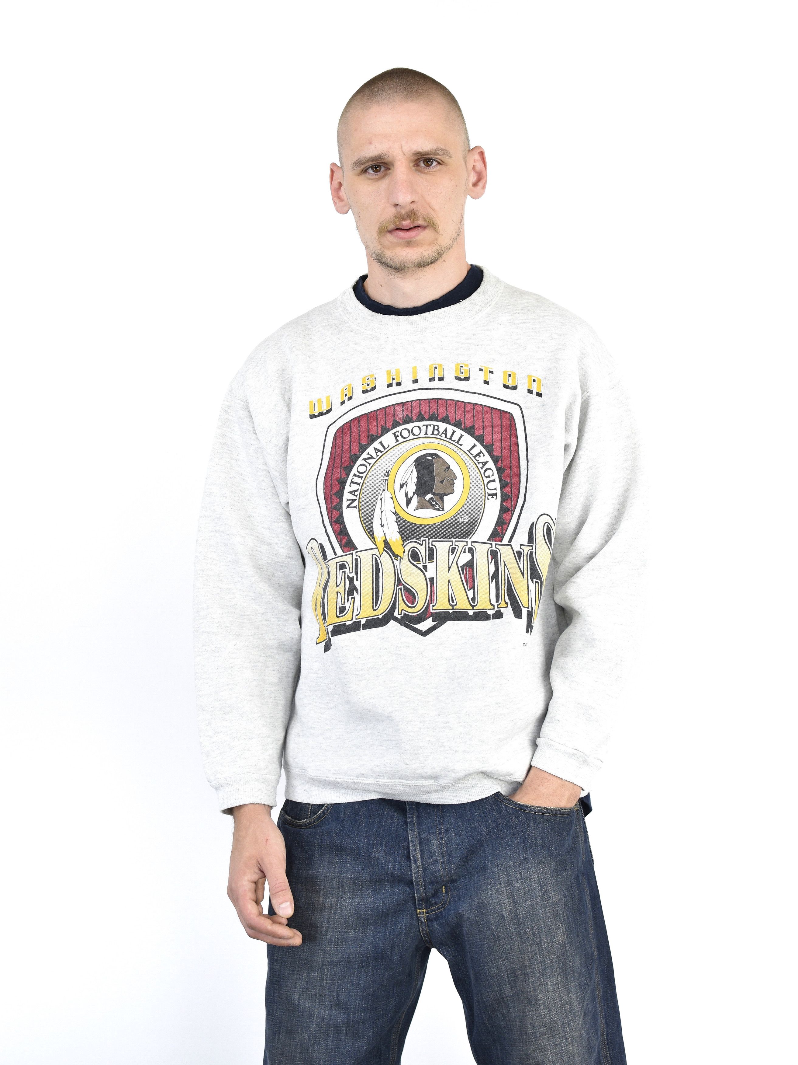 Vintage NFL (Hanes) - 'Washington Redskins' Crew Neck Sweatshirt 1990's  X-Large – Vintage Club Clothing