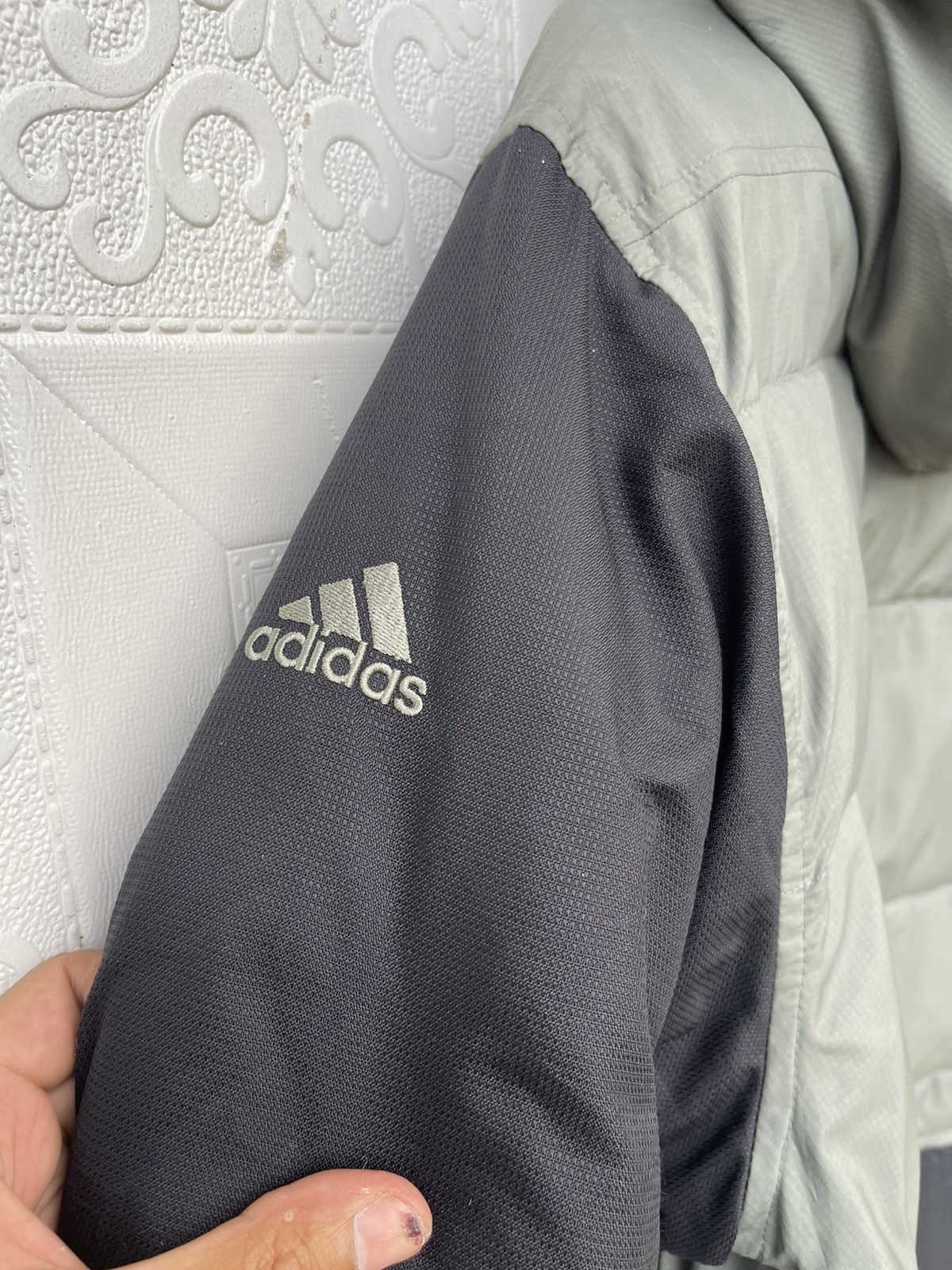 Adidas × Vintage Vintage Y2k Adidas Puffer Fur Hooded Jacket Size US L / EU 52-54 / 3 - 10 Thumbnail