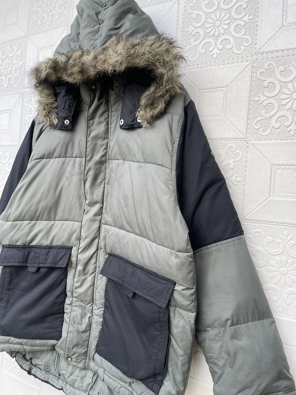 Adidas × Vintage Vintage Y2k Adidas Puffer Fur Hooded Jacket Size US L / EU 52-54 / 3 - 6 Thumbnail