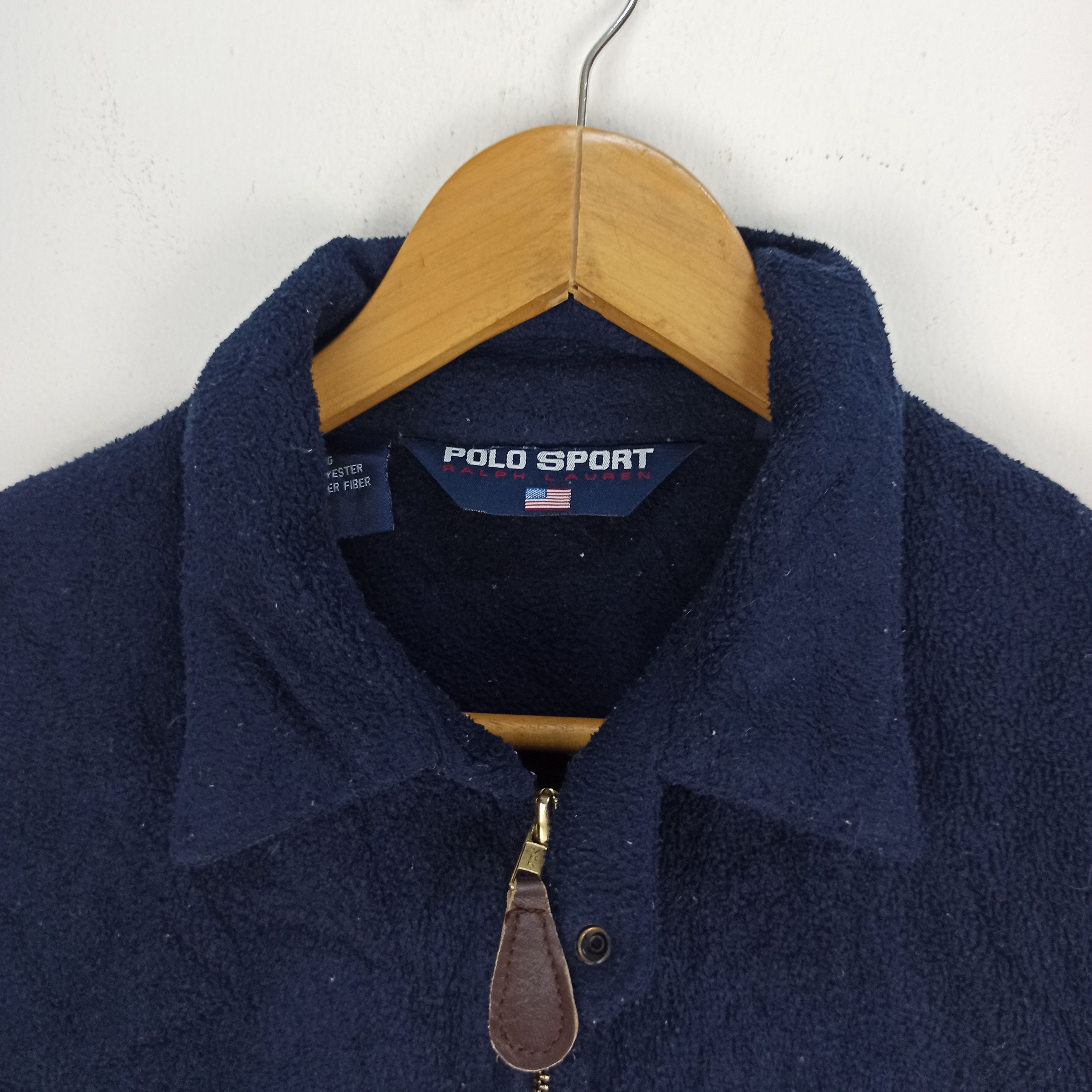 Polo Ralph Lauren Vintage Polo Sport Ralph Lauren Fleece Jacket Full Zipper Size US XL / EU 56 / 4 - 4 Thumbnail