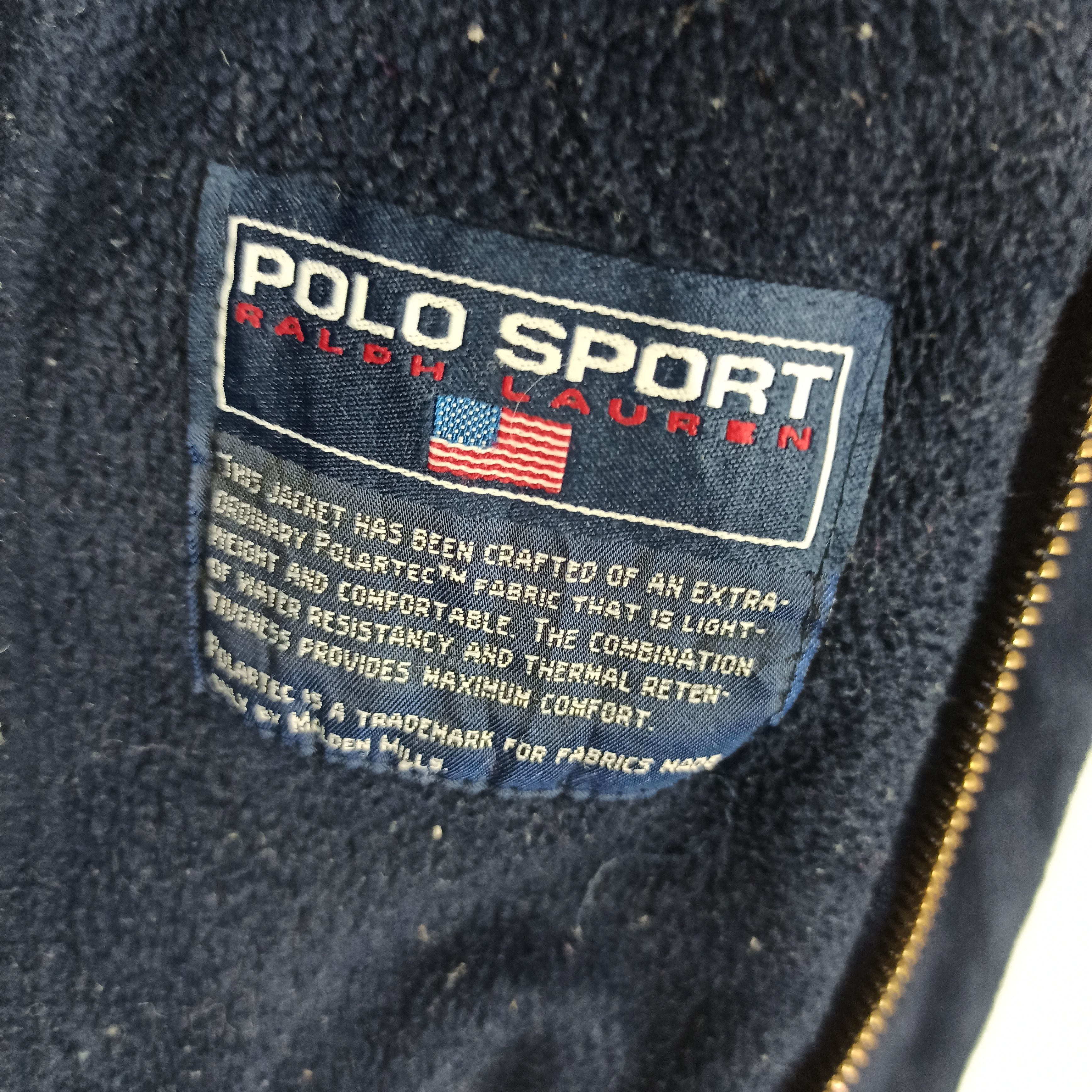 Polo Ralph Lauren Vintage Polo Sport Ralph Lauren Fleece Jacket Full Zipper Size US XL / EU 56 / 4 - 7 Thumbnail