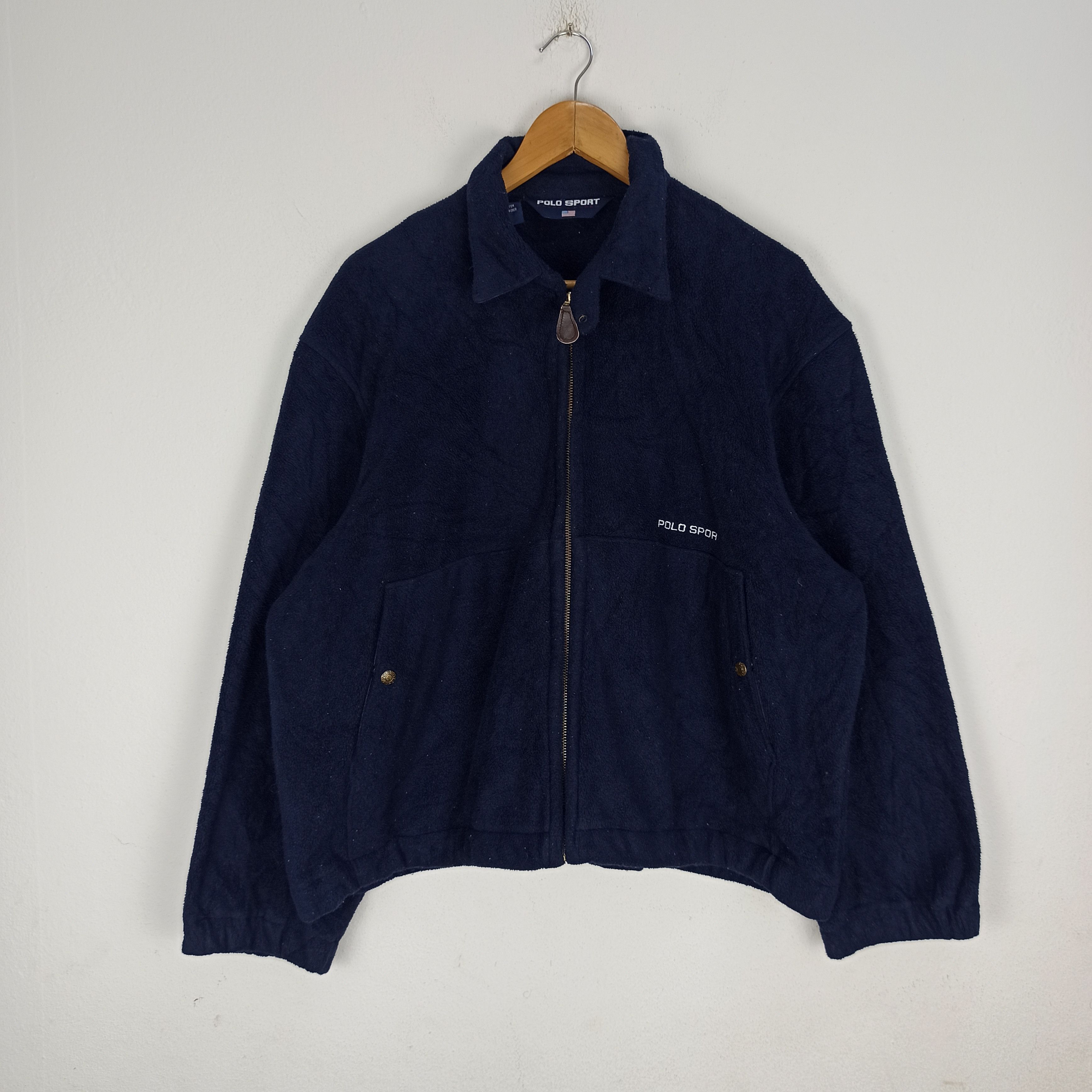 Polo Ralph Lauren Vintage Polo Sport Ralph Lauren Fleece Jacket Full Zipper Size US XL / EU 56 / 4 - 1 Thumbnail