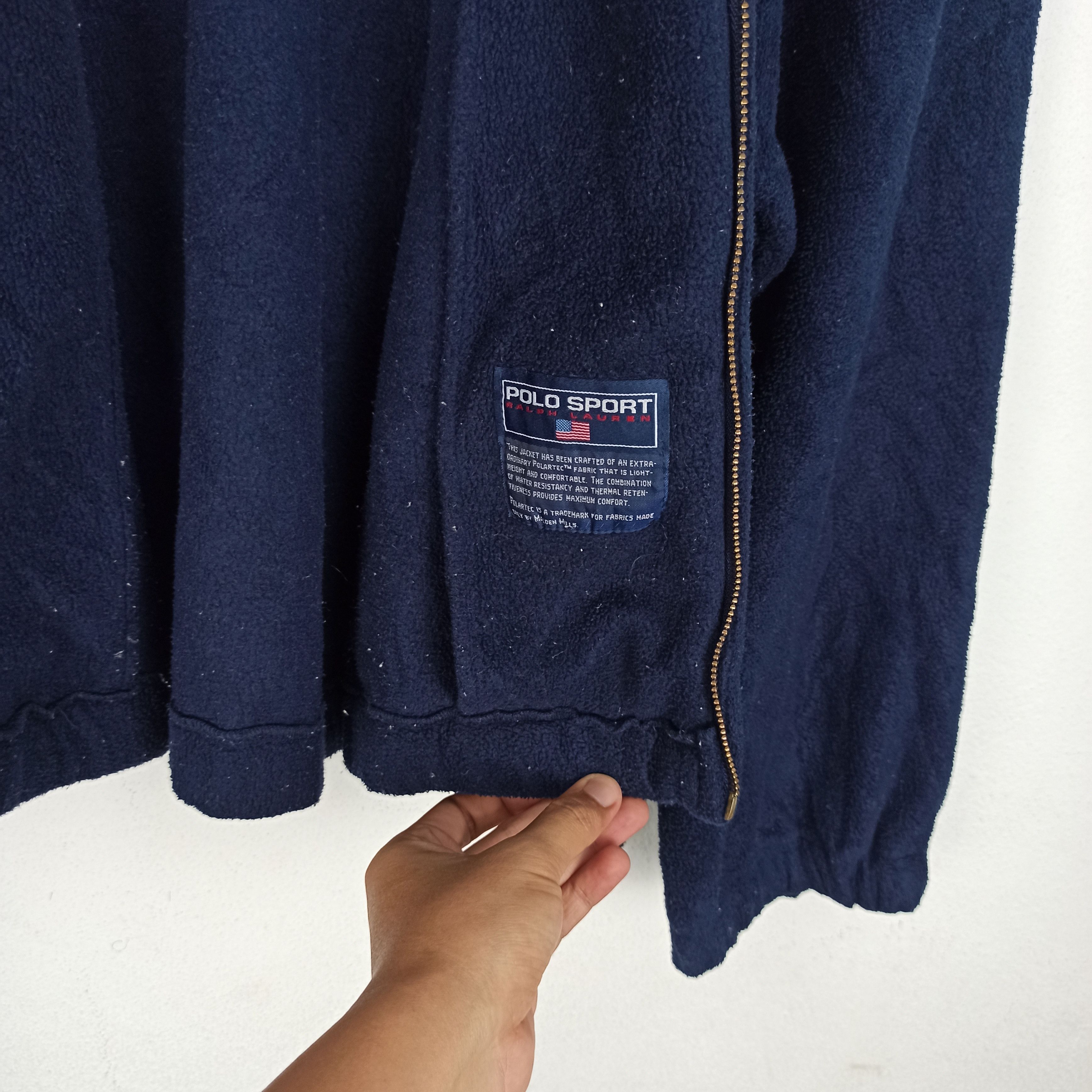 Polo Ralph Lauren Vintage Polo Sport Ralph Lauren Fleece Jacket Full Zipper Size US XL / EU 56 / 4 - 6 Thumbnail