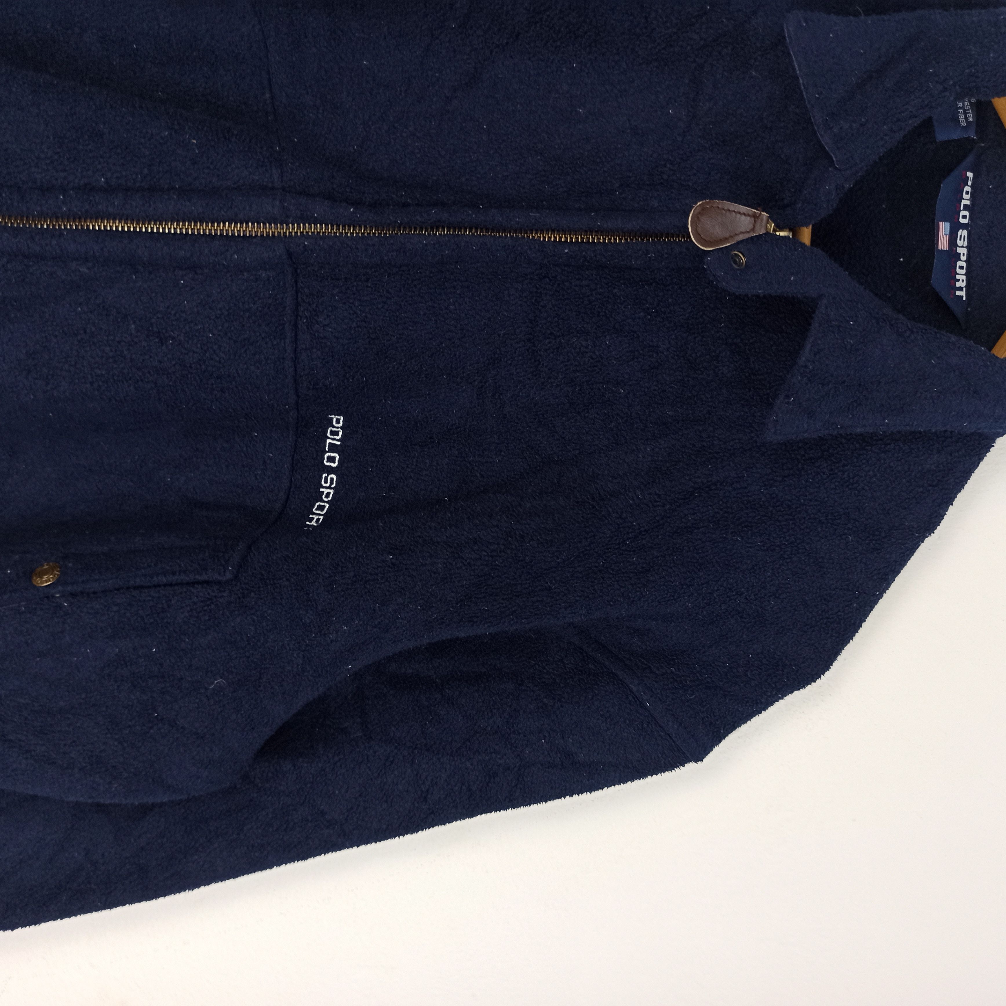Polo Ralph Lauren Vintage Polo Sport Ralph Lauren Fleece Jacket Full Zipper Size US XL / EU 56 / 4 - 2 Thumbnail