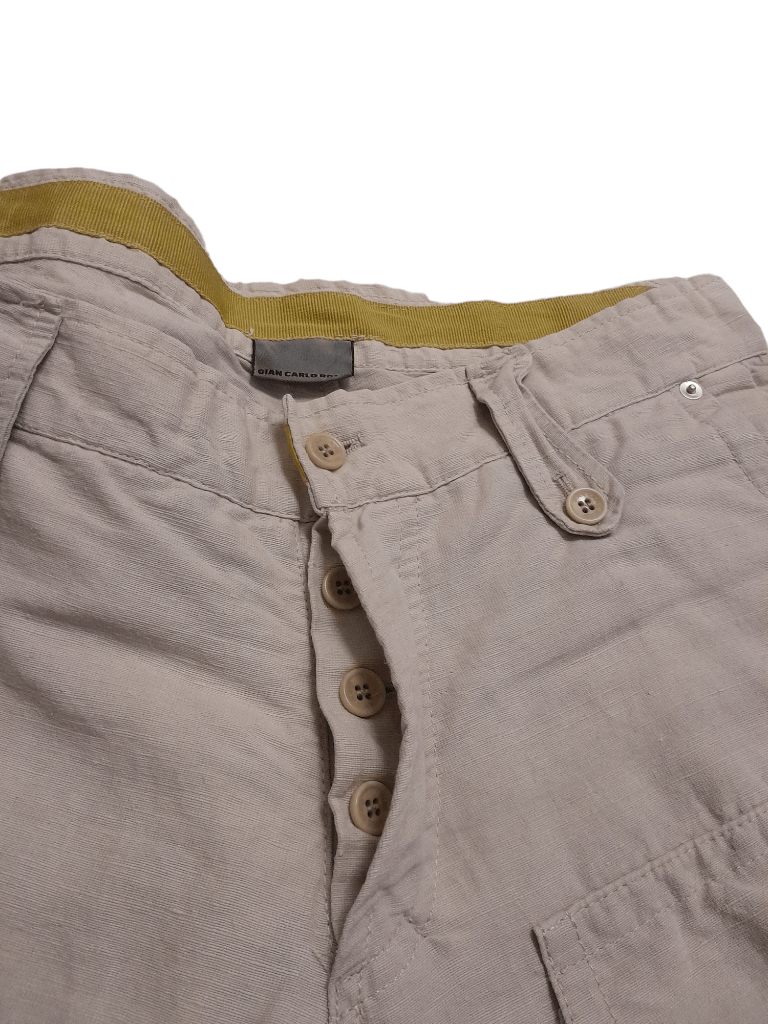 GIAN CARLO ROSSI Gian Carlo Rossi Pant Multipocket Linen + Cotton (E935) Size US 34 / EU 50 - 4 Thumbnail