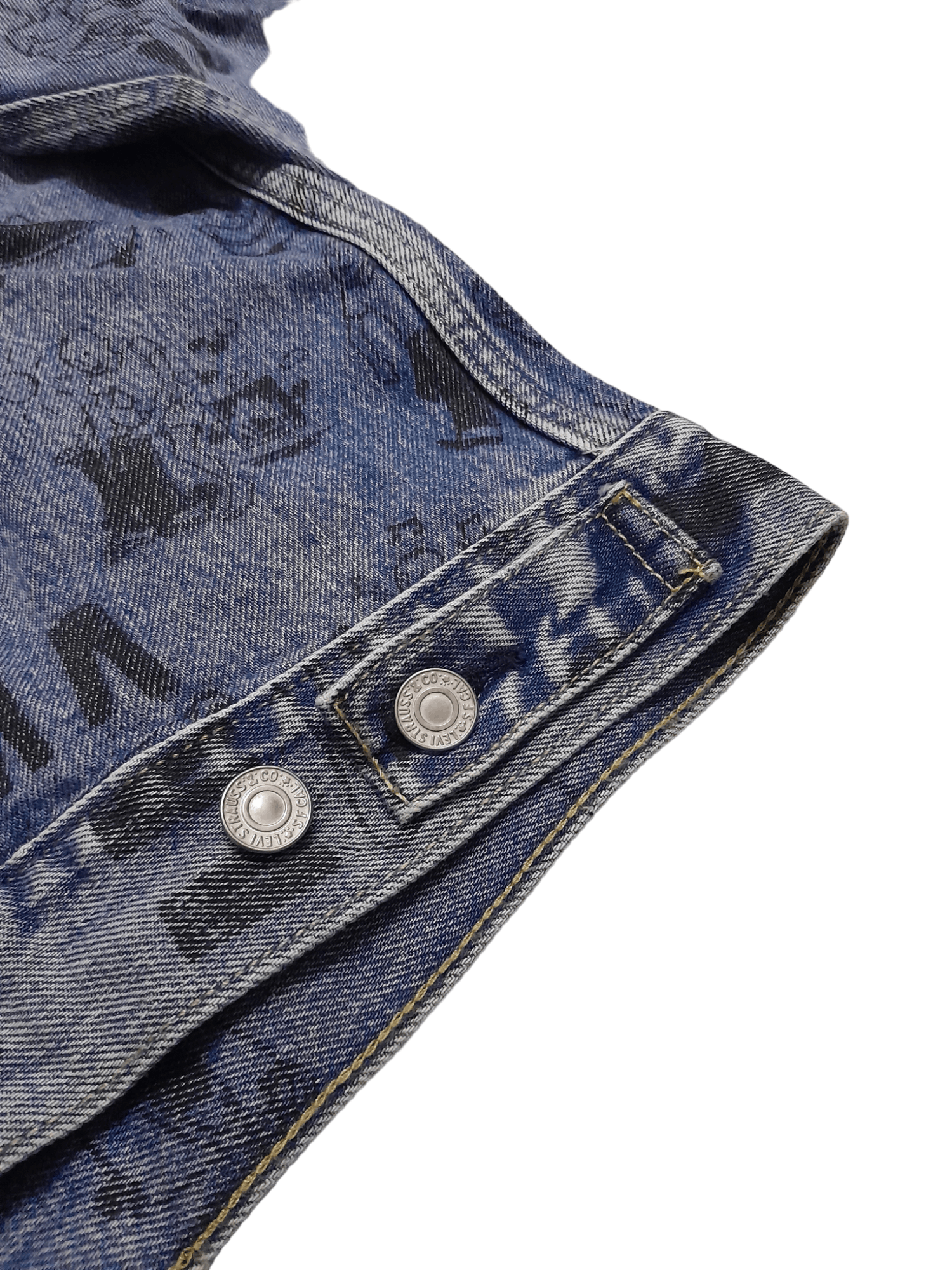 Levi's Levis BathTub Limited Edition Trucker Denim Jacket (E925) Size US L / EU 52-54 / 3 - 4 Thumbnail