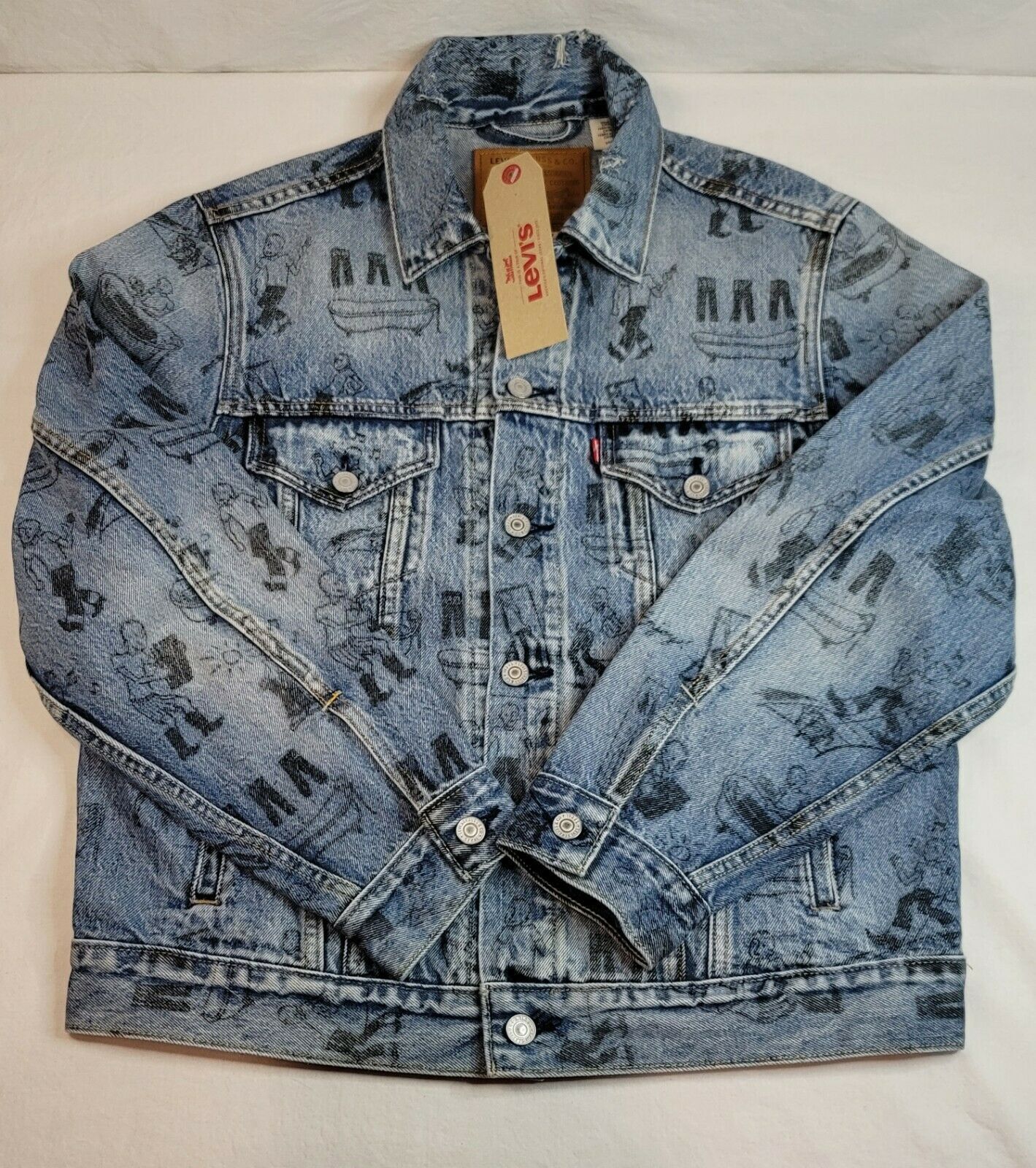 Levi's Levis BathTub Limited Edition Trucker Denim Jacket (E925) Size US L / EU 52-54 / 3 - 2 Thumbnail