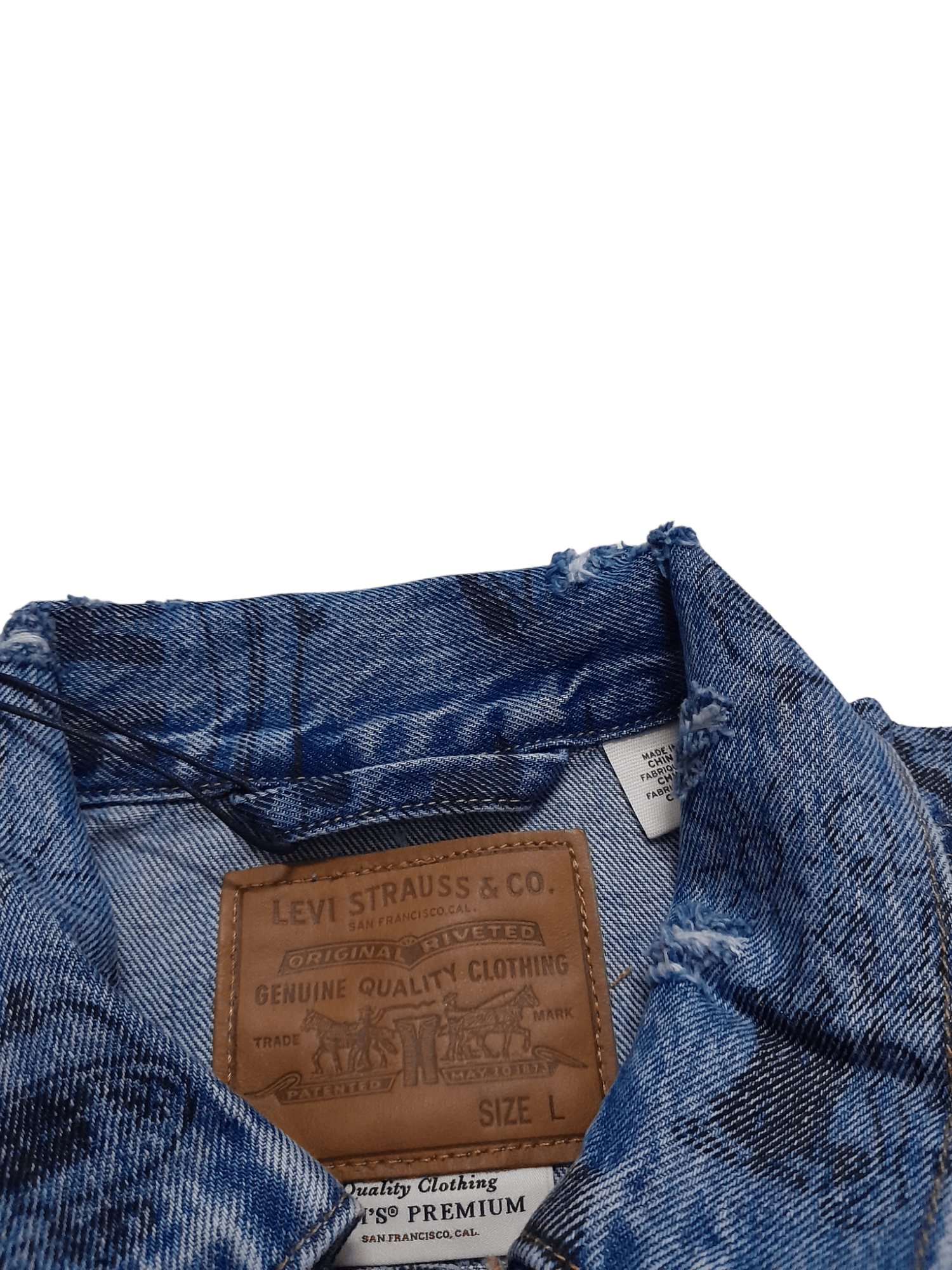 Levi's Levis BathTub Limited Edition Trucker Denim Jacket (E925) Size US L / EU 52-54 / 3 - 5 Thumbnail