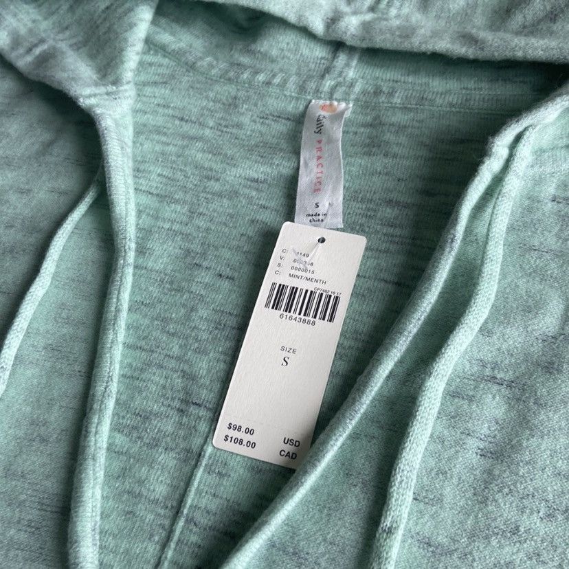 NWT Anthropologie daily practice mint green hoodie Size S