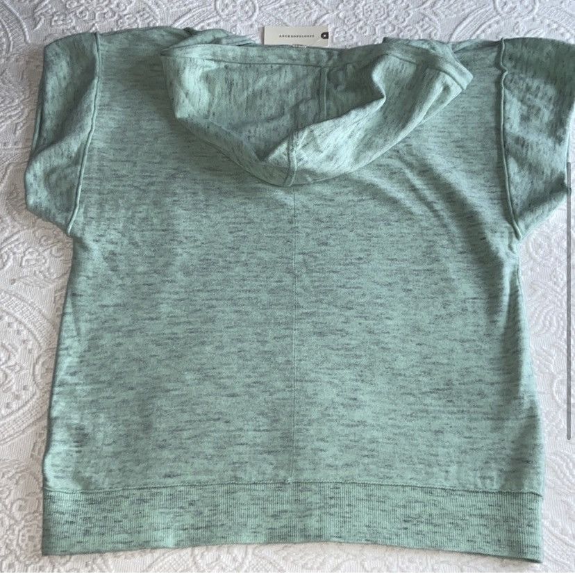 NWT Anthropologie daily practice mint green hoodie Size S