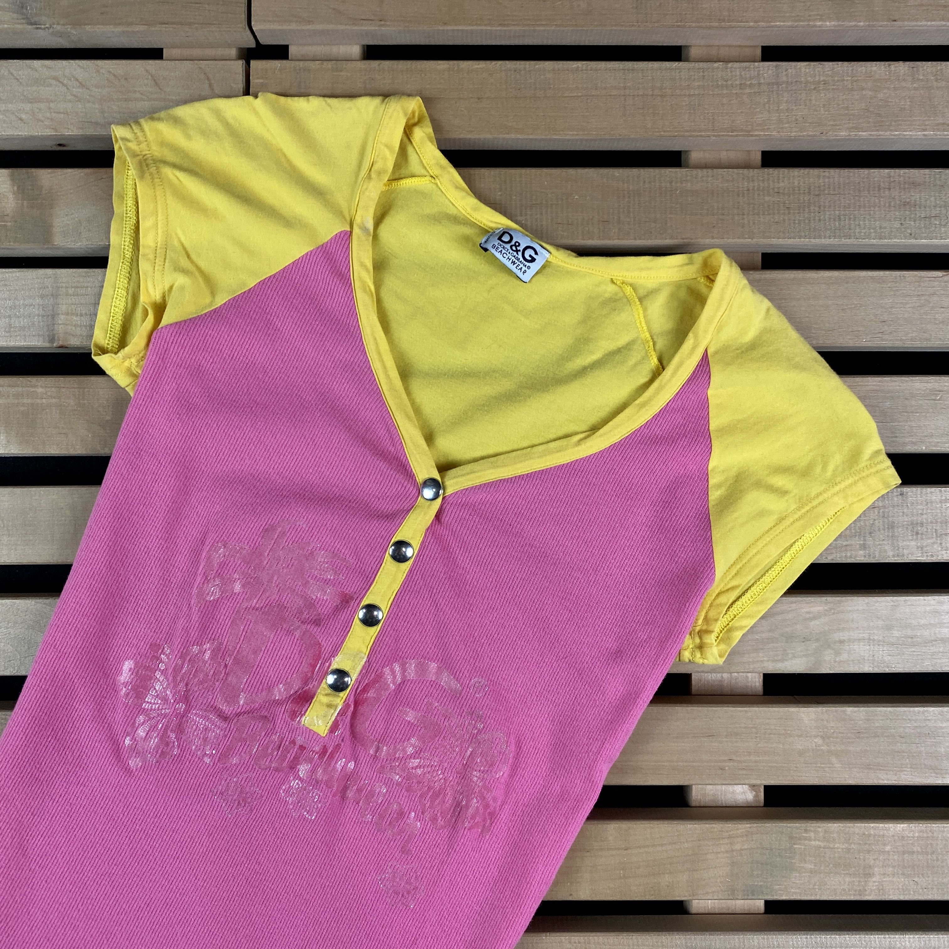 Dolce & Gabbana Women’s Jersey T-Shirt Dolce Gabbana Beachwear Size S-M Size S / US 4 / IT 40 - 2 Thumbnail