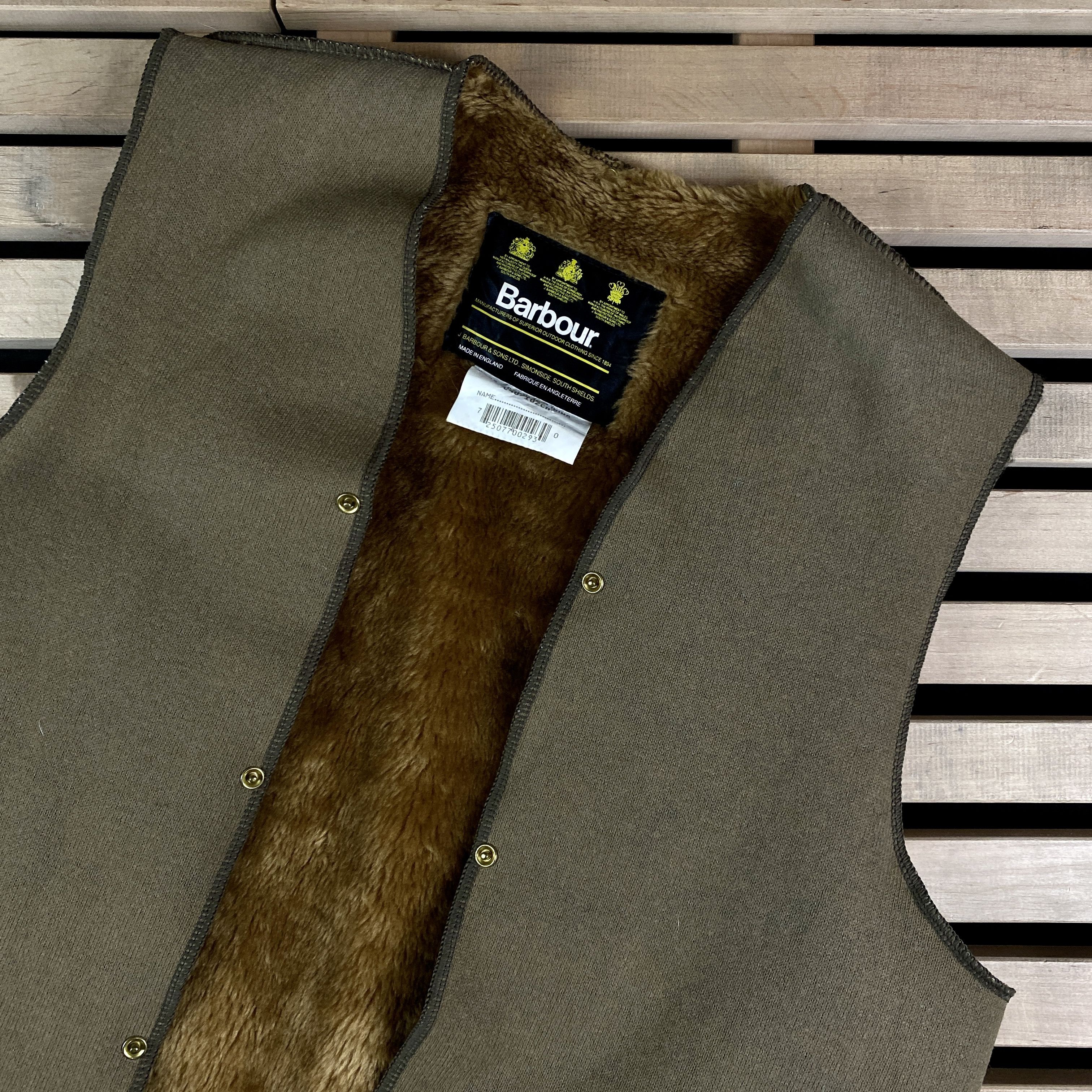 Barbour Mens Vest Jacket Barbour Acrylic Linilng C40/102 Cm/ Xl Size US XL / EU 56 / 4 - 2 Thumbnail