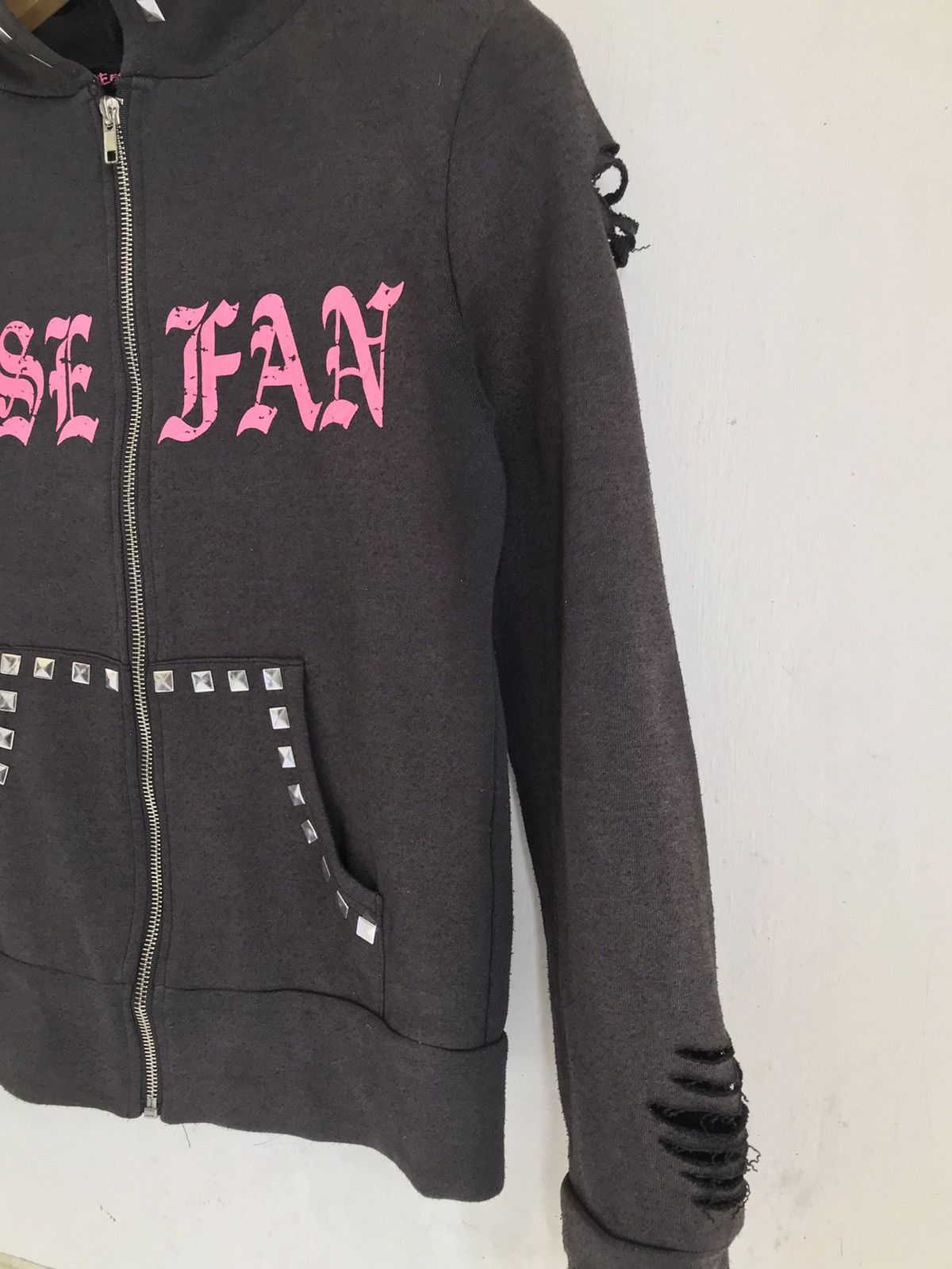 ROSEFAN Destroyed Hoodie Seditionaries Distressed