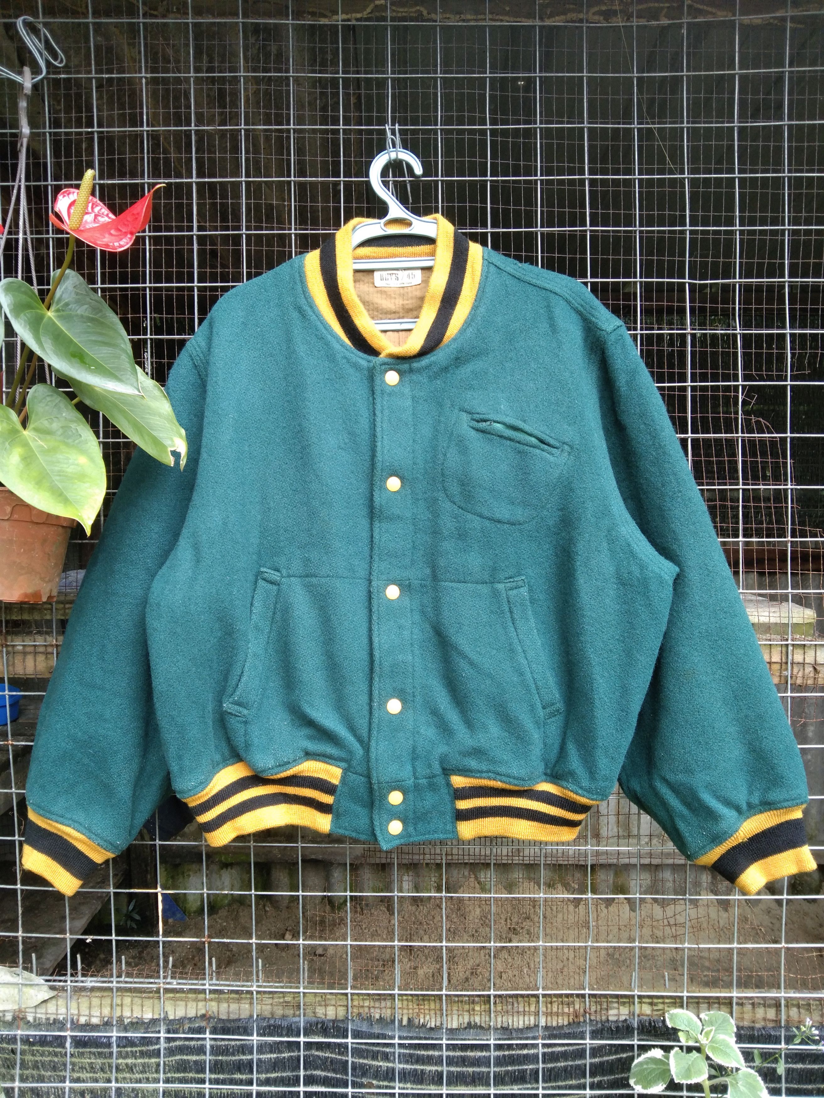 45rpm × Designer VINTAGE 45RPM STUDIO SPELL OUT VARSITY JACKET Size US L / EU 52-54 / 3 - 5 Thumbnail
