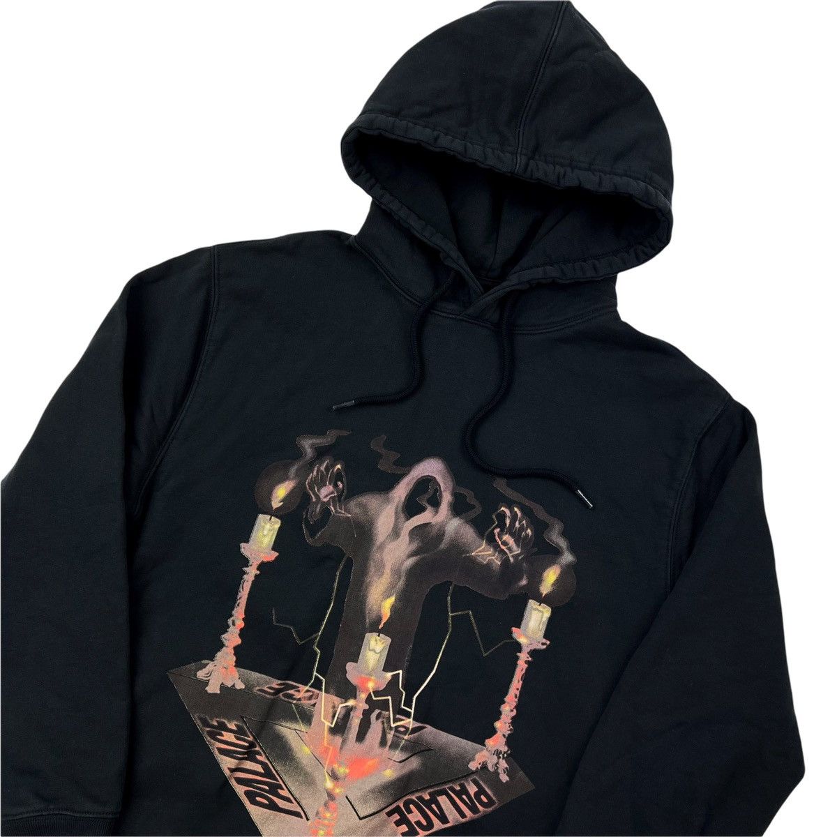 image of Palace Spooked Black Hoodie, Men's (Size Small)